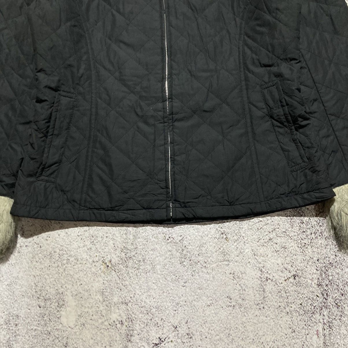 Uniqlo 2000s Uniqlo Winter Quilted Fur Trim Jacket Punk Style Size L / US 10 / IT 46 - 8 Thumbnail