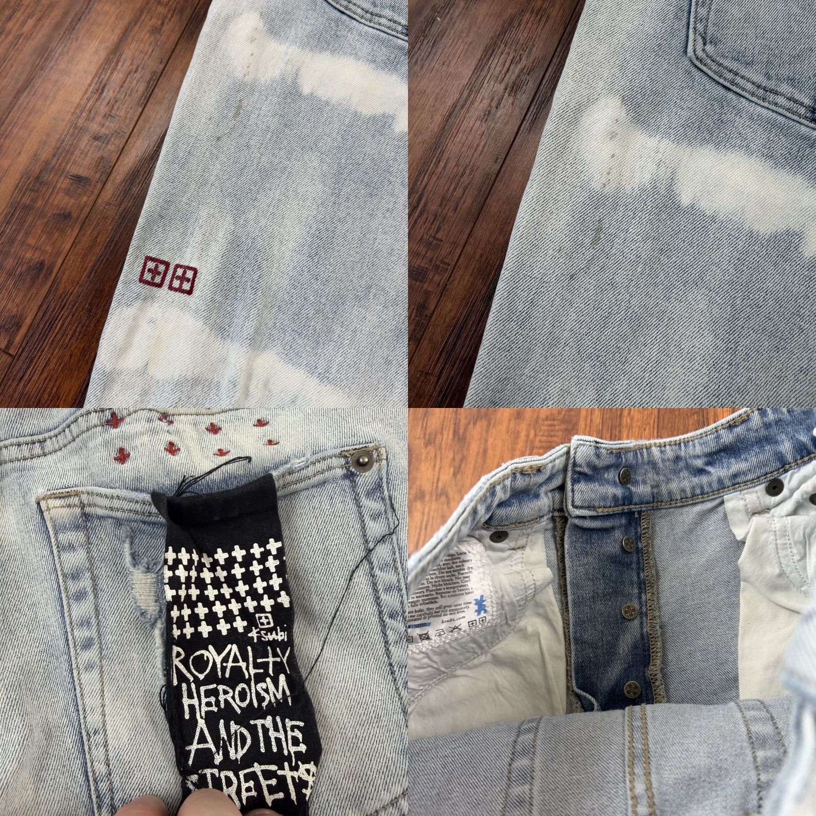 Ksubi Ksubi Jeans Mens 32 Skinny Light Wash Distressed Stretch Denim Chitch Mayhem Jeans Slim Men 32 Inch Inseam 31 Blue Size US 32 / EU 48 - 9 Thumbnail