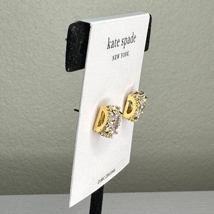 Kate Spade Kate Spade That Sparkle Princess Cut Large Studs Earrings Size ONE SIZE - 2 Thumbnail