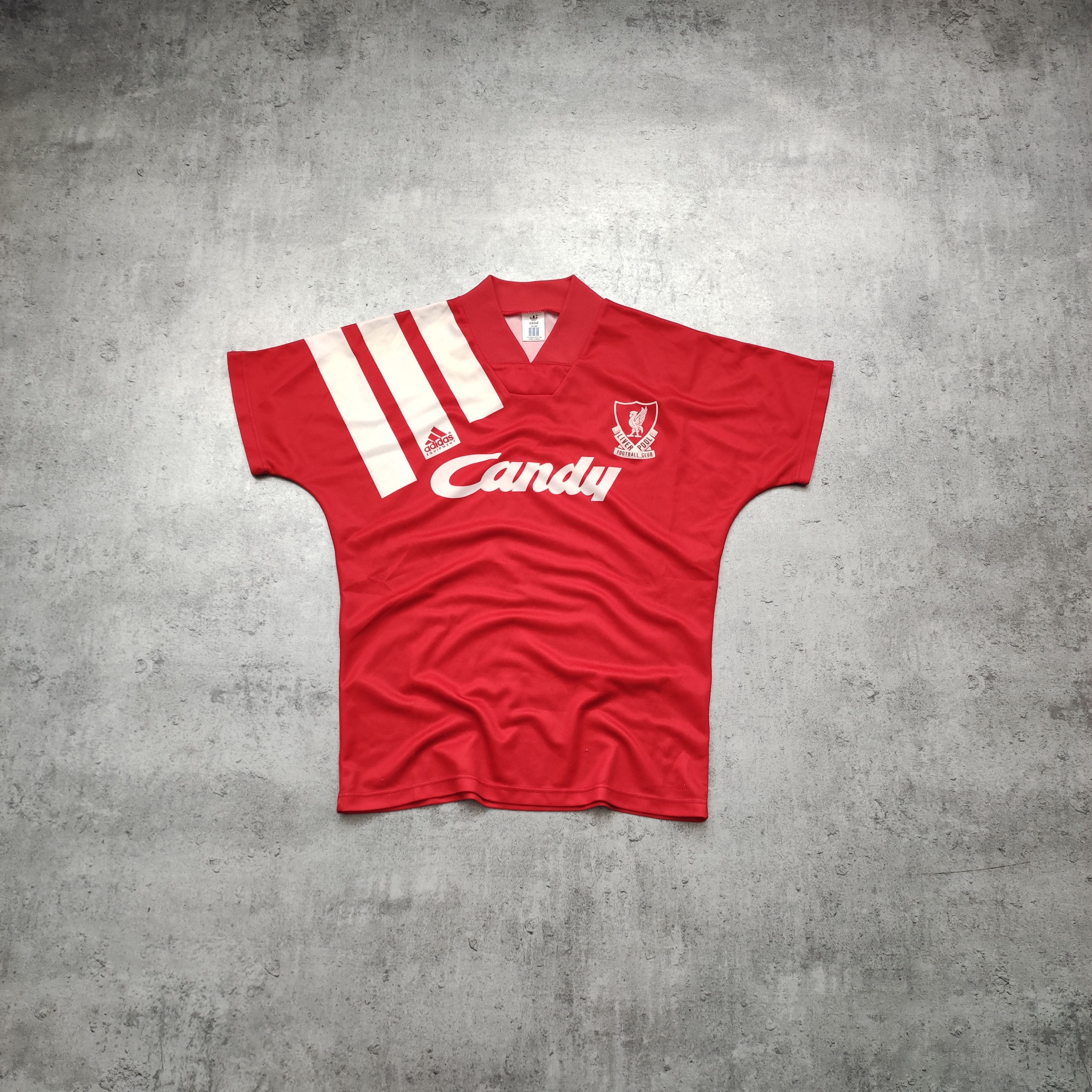 Adidas × Vintage RARE Vintage 1991 Adidas Liverpool FC Home Candy Kit Size US M / EU 48-50 / 2 - 1 Thumbnail