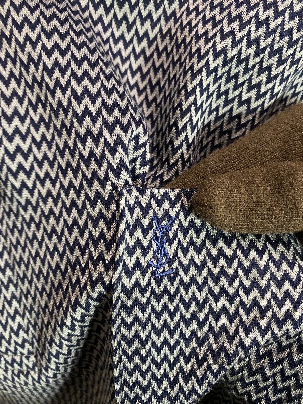 Yves Saint Laurent Yves Saint Laurent Polo Monogram LS Size US XL / EU 56 / 4 - 5 Thumbnail