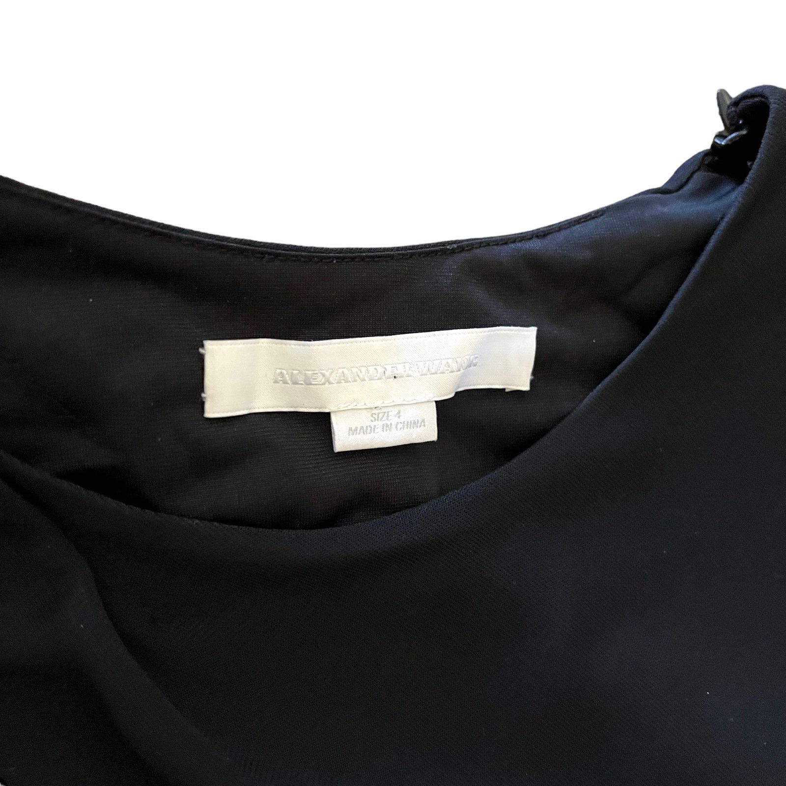 Alexander Wang Alexander Wang Twisted Drape Front Black Sleeveless Dress Size S / US 4 / IT 40 - 4 Thumbnail
