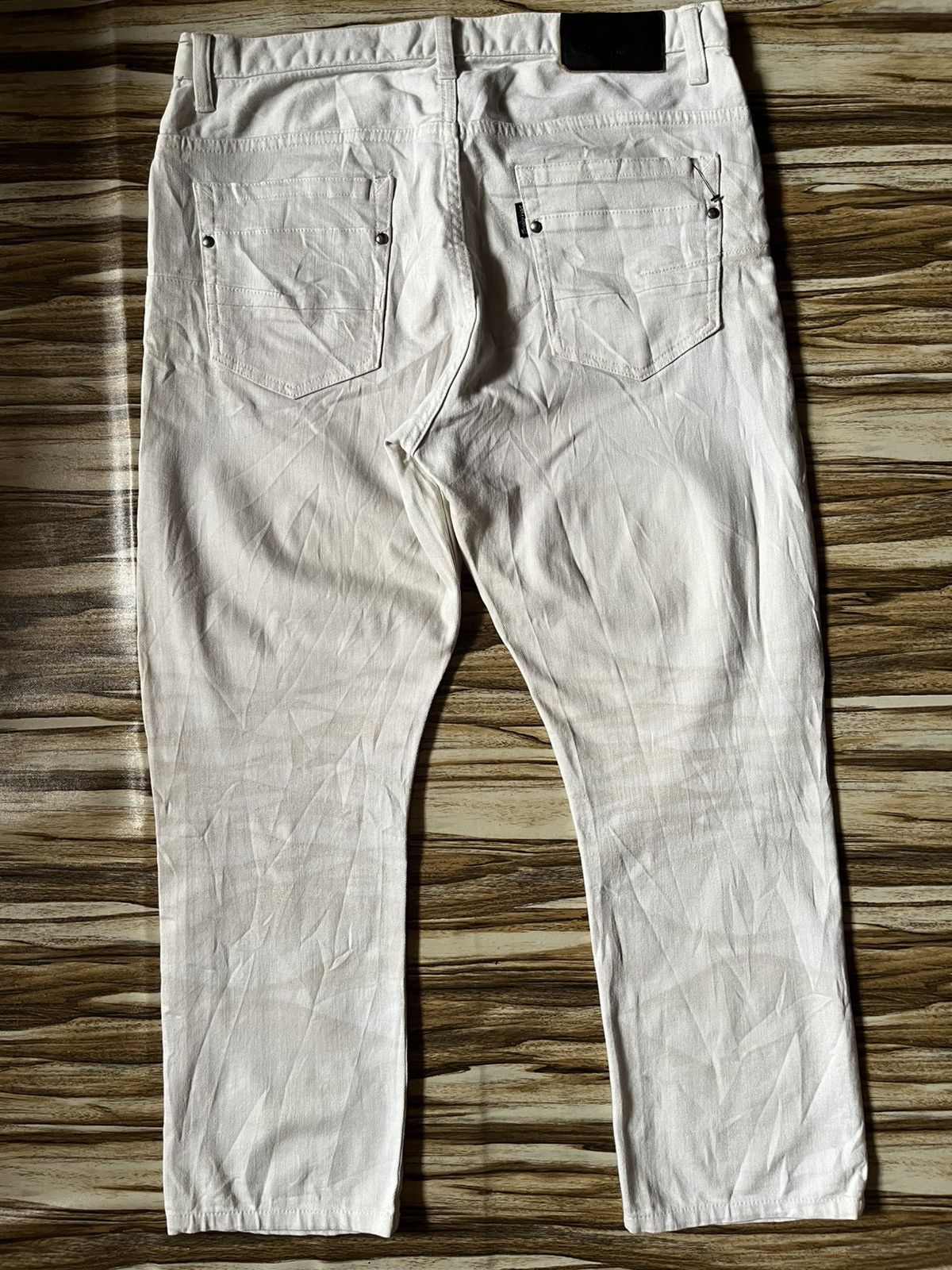 Japanese Brand Y2K Luster Clawmark White Jeans Dior Inspired Size US 34 / EU 50 - 5 Thumbnail