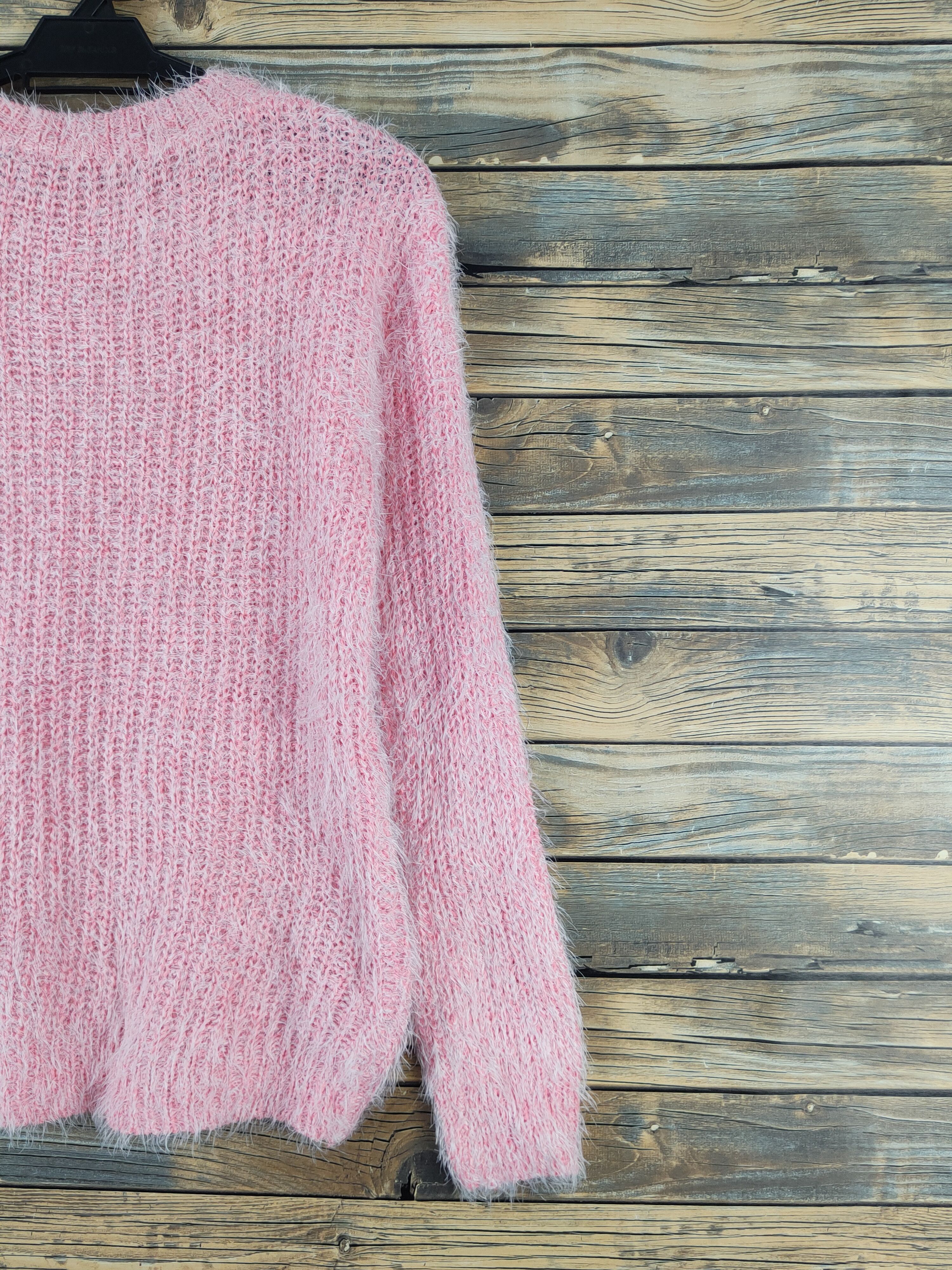 Japanese Brand × Vintage Japanese Brand Pink Shag Shaggy Fur Mohair Knitwear #W2126 Size M / US 6-8 / IT 42-44 - 9 Thumbnail