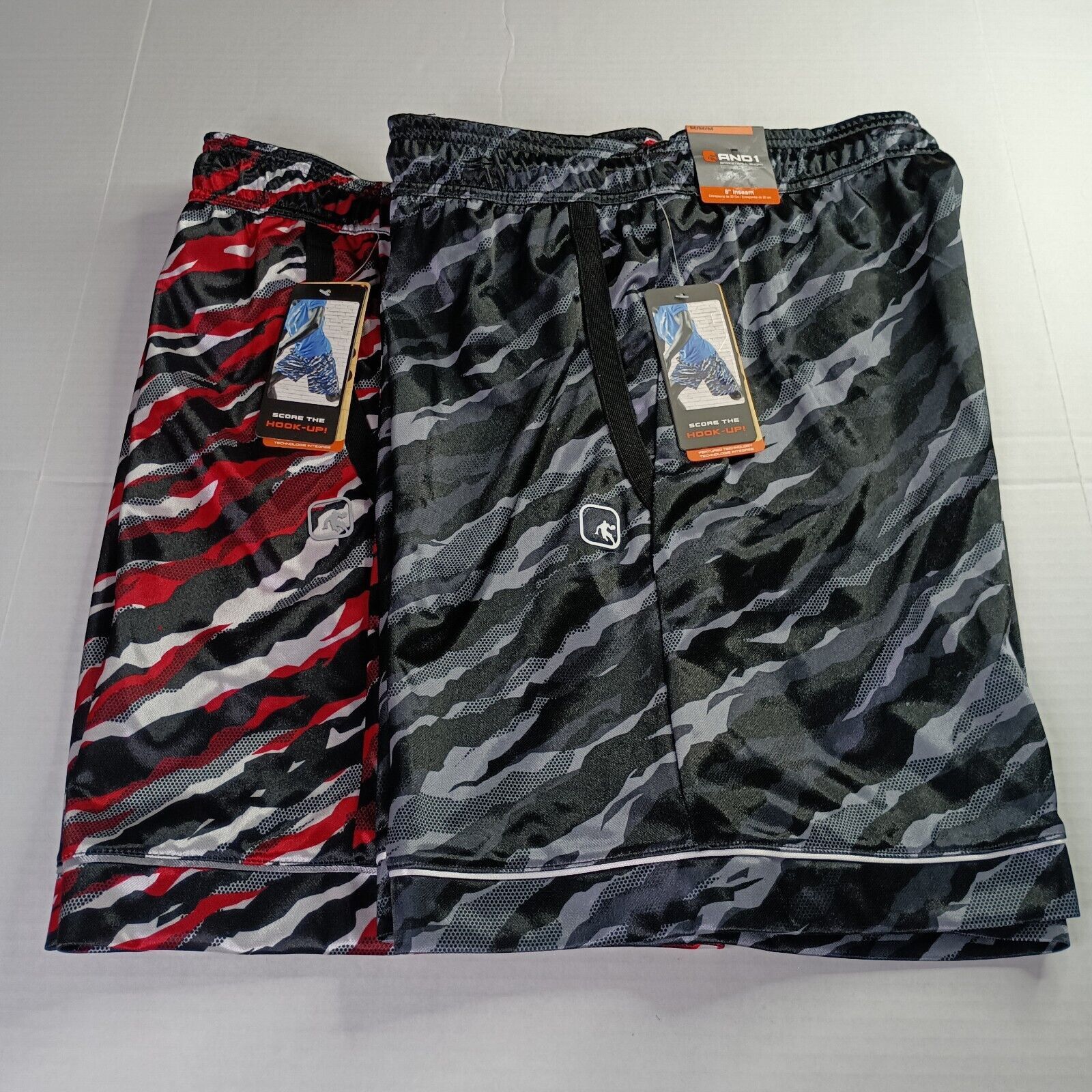 & Other Stories 2 AND1 Offense Athletic Shorts Men’s M Red Gray Black 8" Ins Size US 32 / EU 48 - 1 Thumbnail
