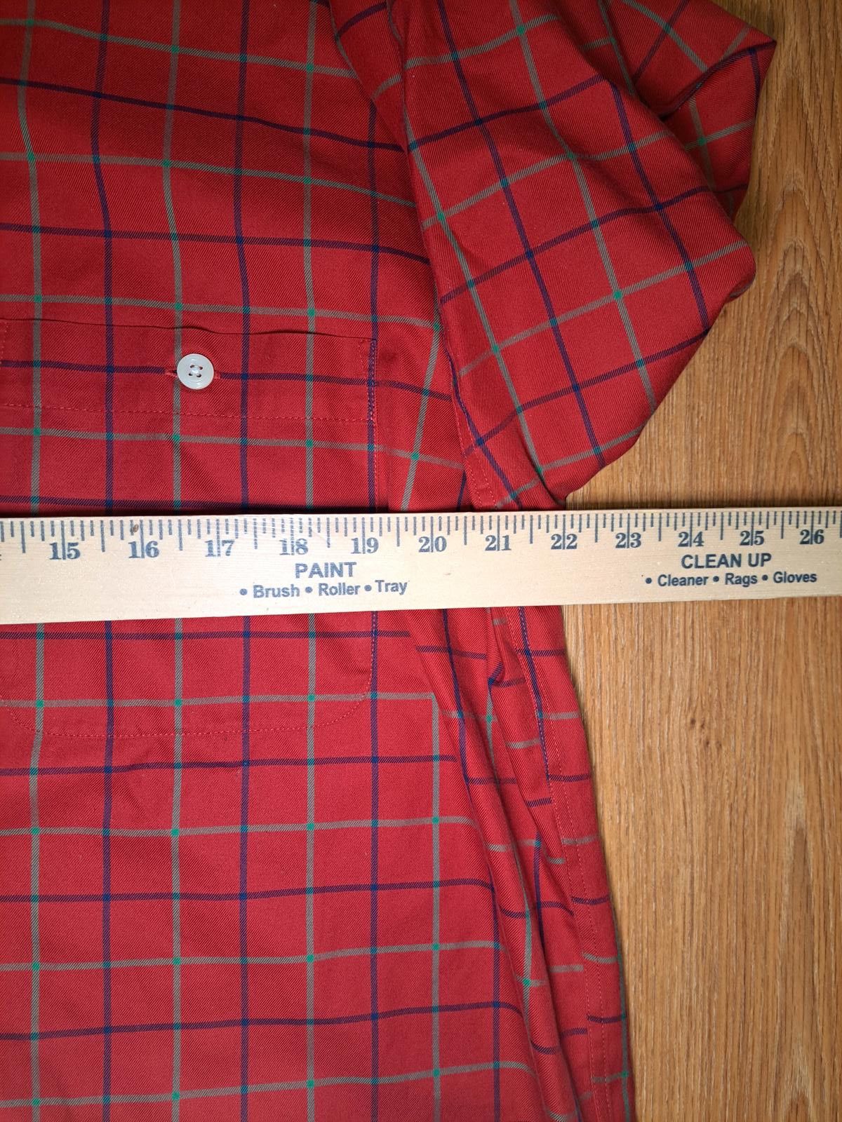 Orvis Orvis Long Sleeve Shirt Mens Large Red Windowpane Cotton Size US L / EU 52-54 / 3 - 9 Thumbnail
