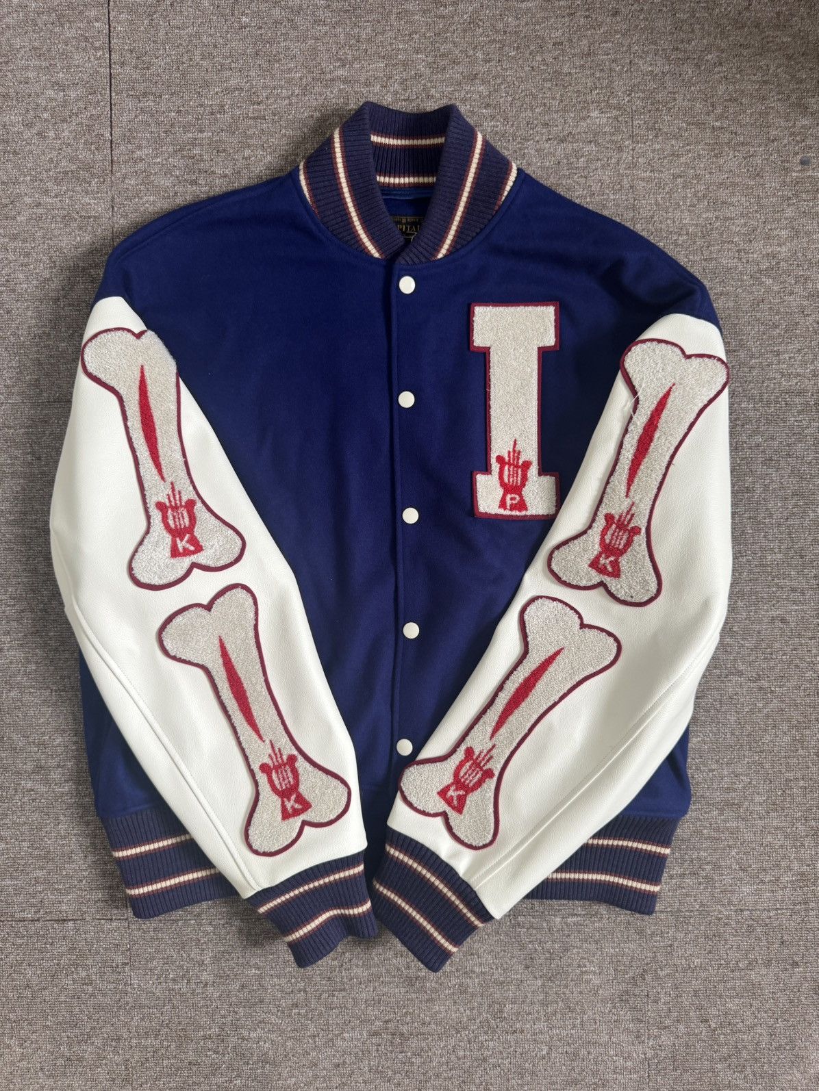 Kapital Kapital Bone Varsity Jacket Blue Size US L / EU 52-54 / 3 - 1 Thumbnail