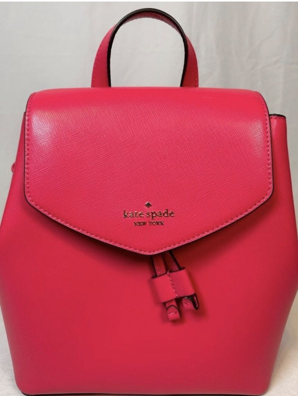 Kate Spade Kate Spade New York Bikini Pink Lizzie Flap Backpack Handbag Size ONE SIZE - 2 Thumbnail