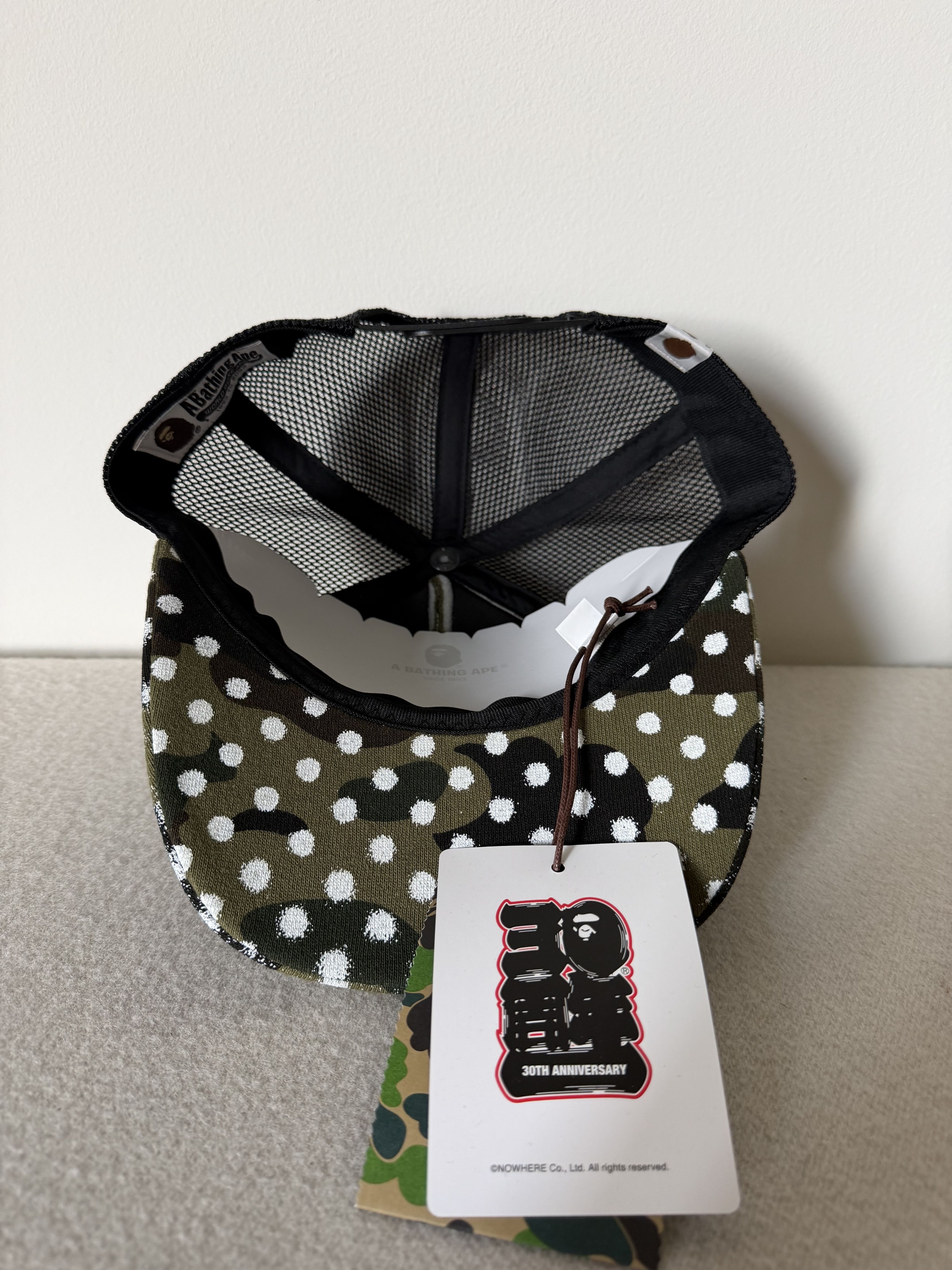 Bape × Joshua Vides Joshua Vides Bape Mesh Trucker Hat in Green Black Size ONE SIZE - 5 Thumbnail