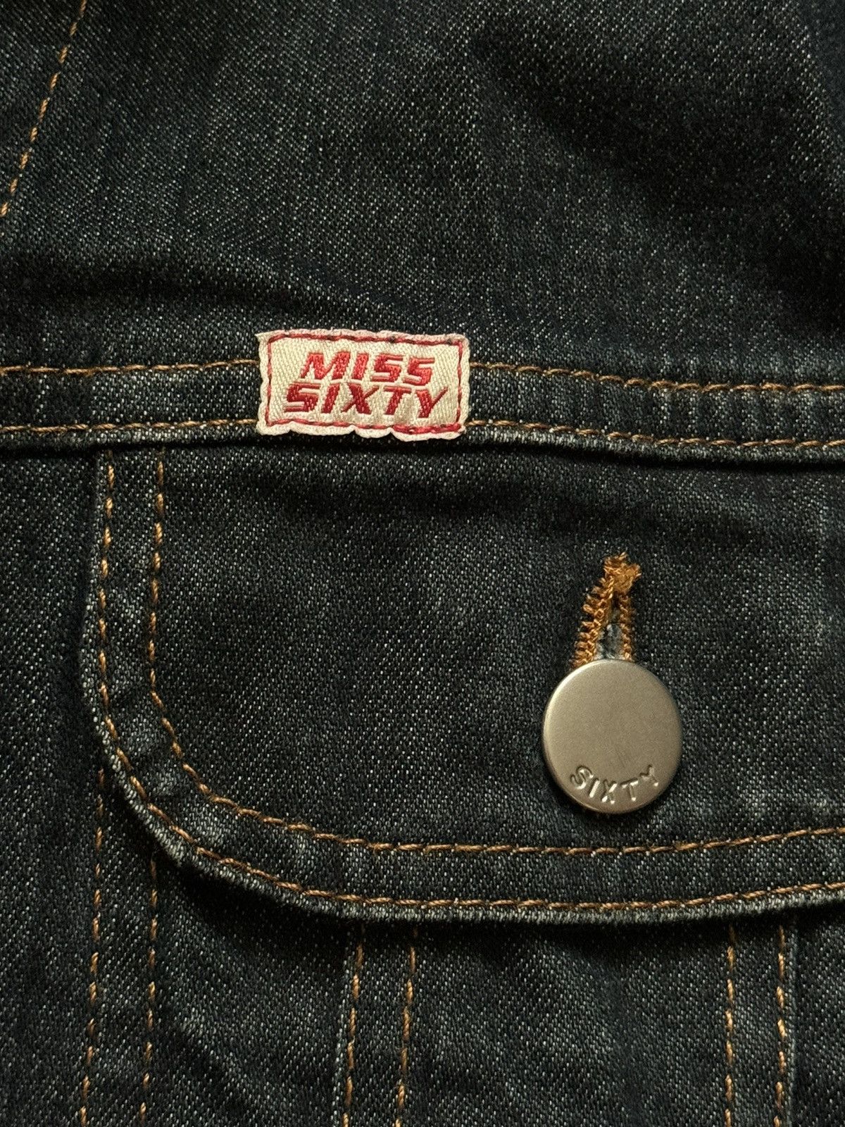 Miss Sixty × Vintage Miss sixty S denim button up jacket bomber y2k Size S / US 4 / IT 40 - 7 Thumbnail