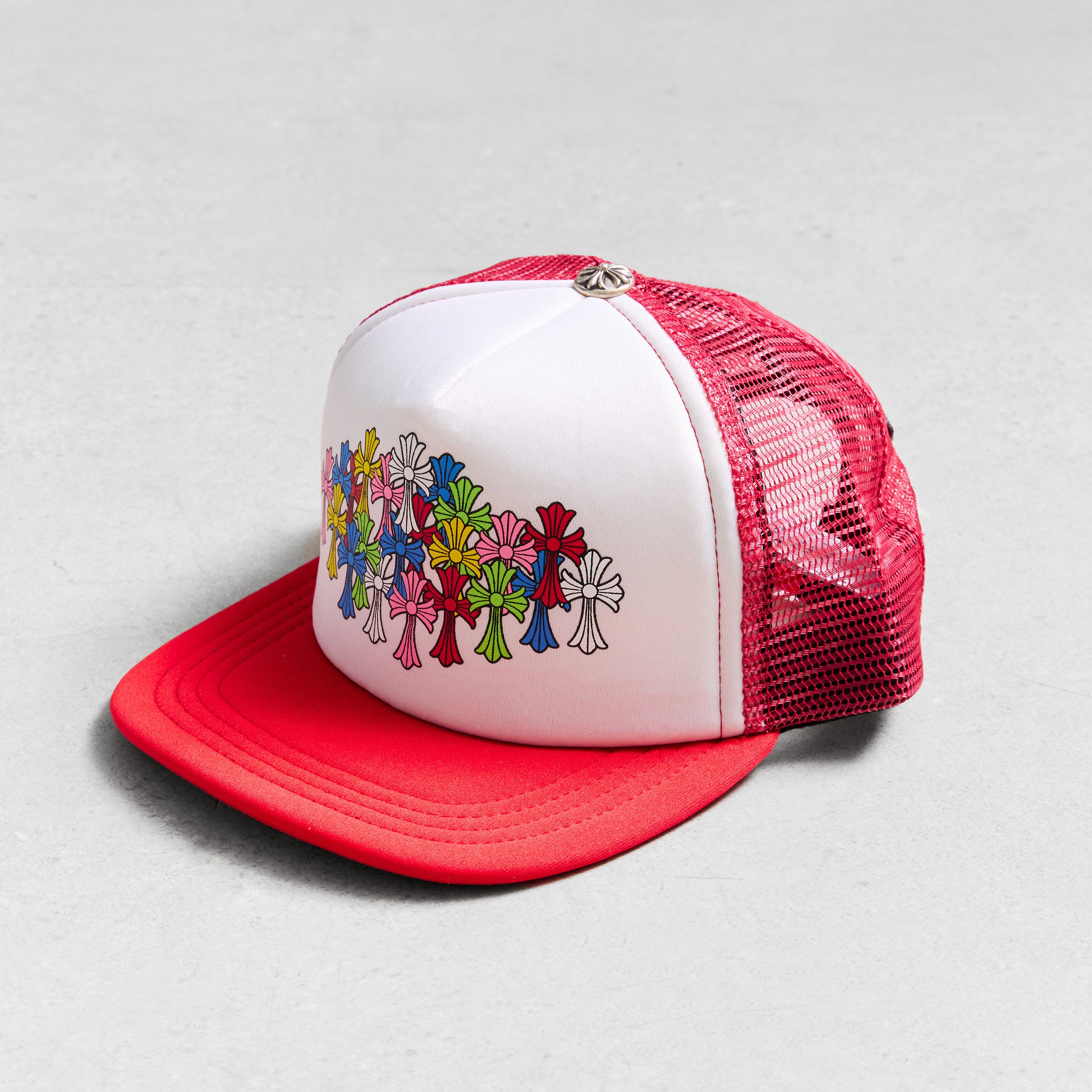 Chrome Hearts CHROME HEARTS King Taco Multicolor Cross Trucker Hat Size ONE SIZE - 1 Thumbnail