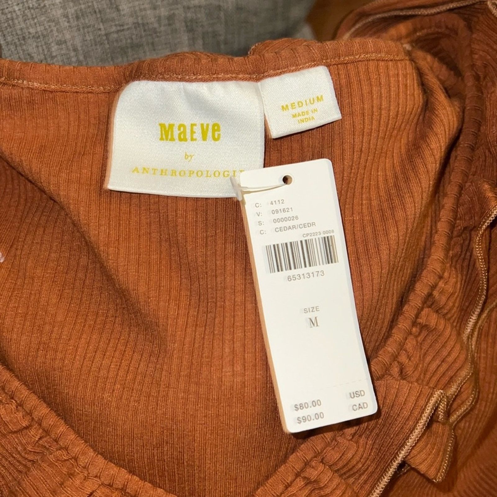 Anthropologie NWT ANTHROPOLOGIE MAEVE ruffle detail blouse M Size M / US 6-8 / IT 42-44 - 2 Thumbnail