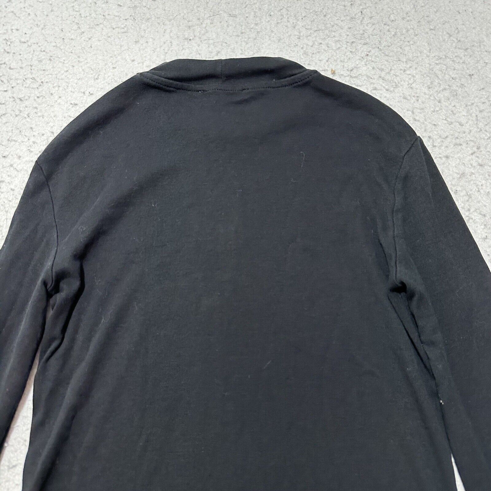 Zara Zara Medium Long Sleeve T Shirt Solid Black Pullover Tee Size M / US 6-8 / IT 42-44 - 11 Thumbnail