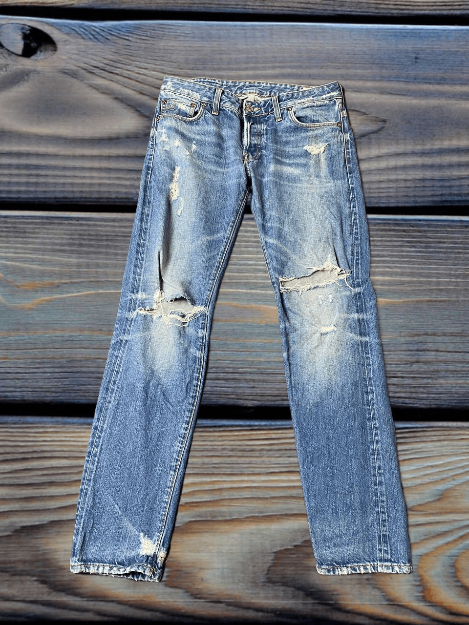 G-Star G-Star Raw 3301 LOW TAPERED Y2K Distressed jeans Size US 32 / EU 48 - 1 Thumbnail