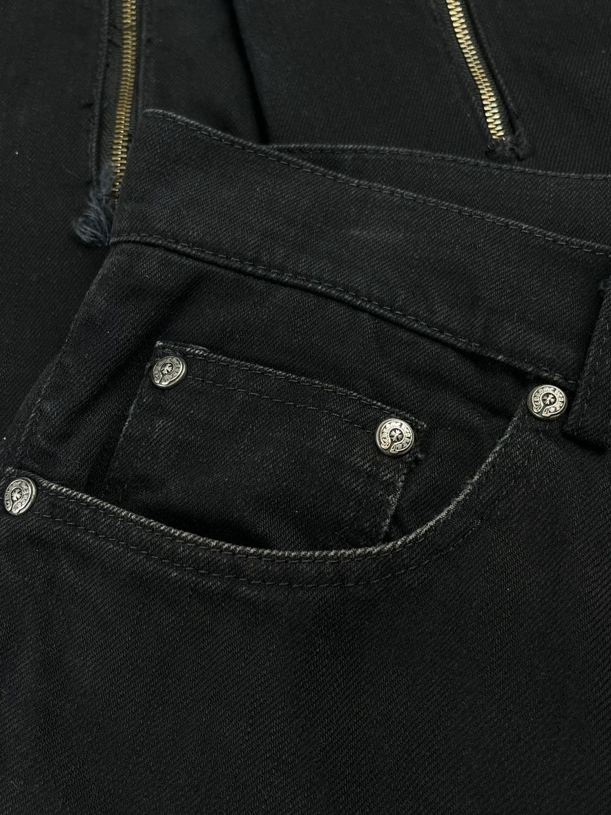 Chrome Hearts Chrome Hearts Vintage Skinny Fleur Knee Denim Jeans Altered Size US 32 / EU 48 - 5 Thumbnail