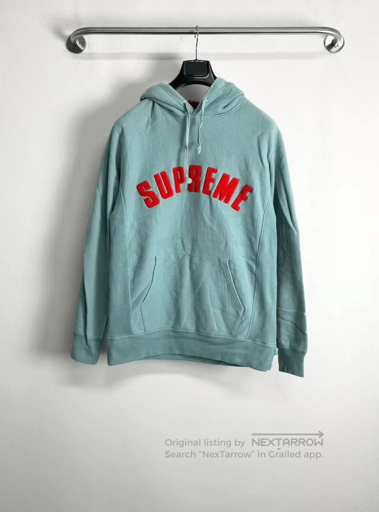 Supreme Supreme Flocked Letter Hoodie. Size US L / EU 52-54 / 3 - 1 Thumbnail