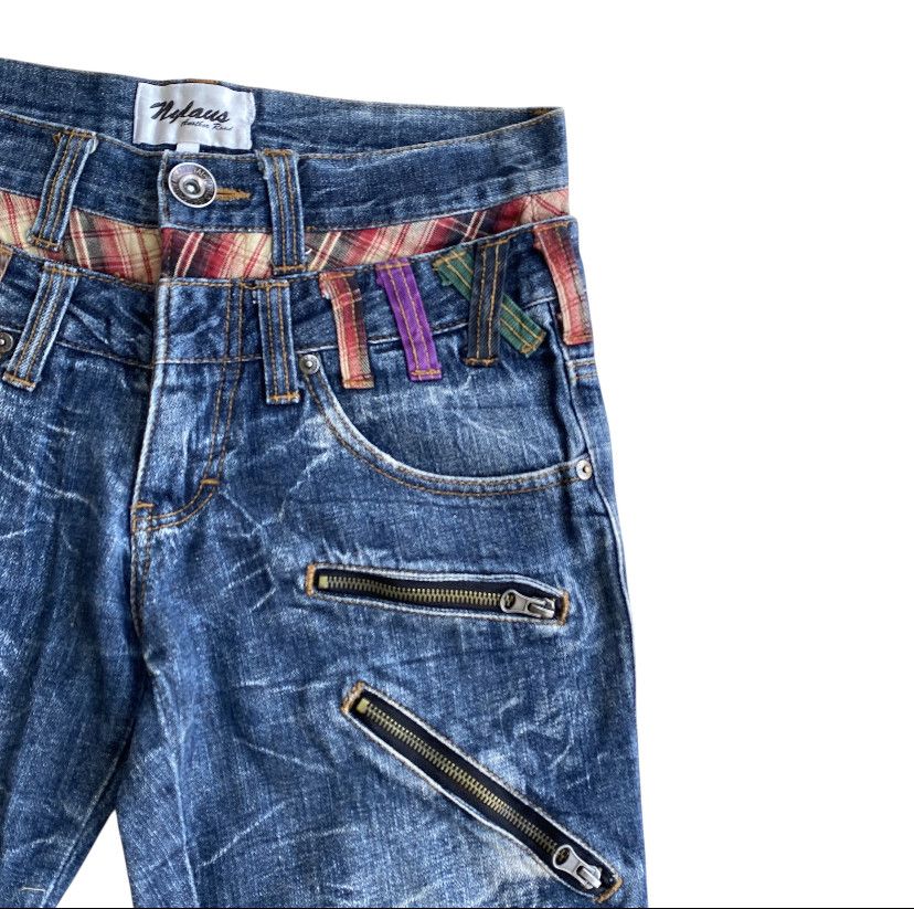 20471120 Nylaus Double Waist flare gothic grunge Jeans 14Addition lgb Size US 30 / EU 46 - 7 Thumbnail