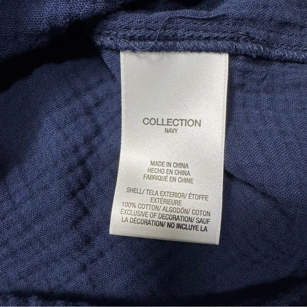Joe's NWT New Joe's Cotton Gauze Camp Navy Long Sleeve Shirt Size Size US S / EU 44-46 / 1 - 7 Thumbnail