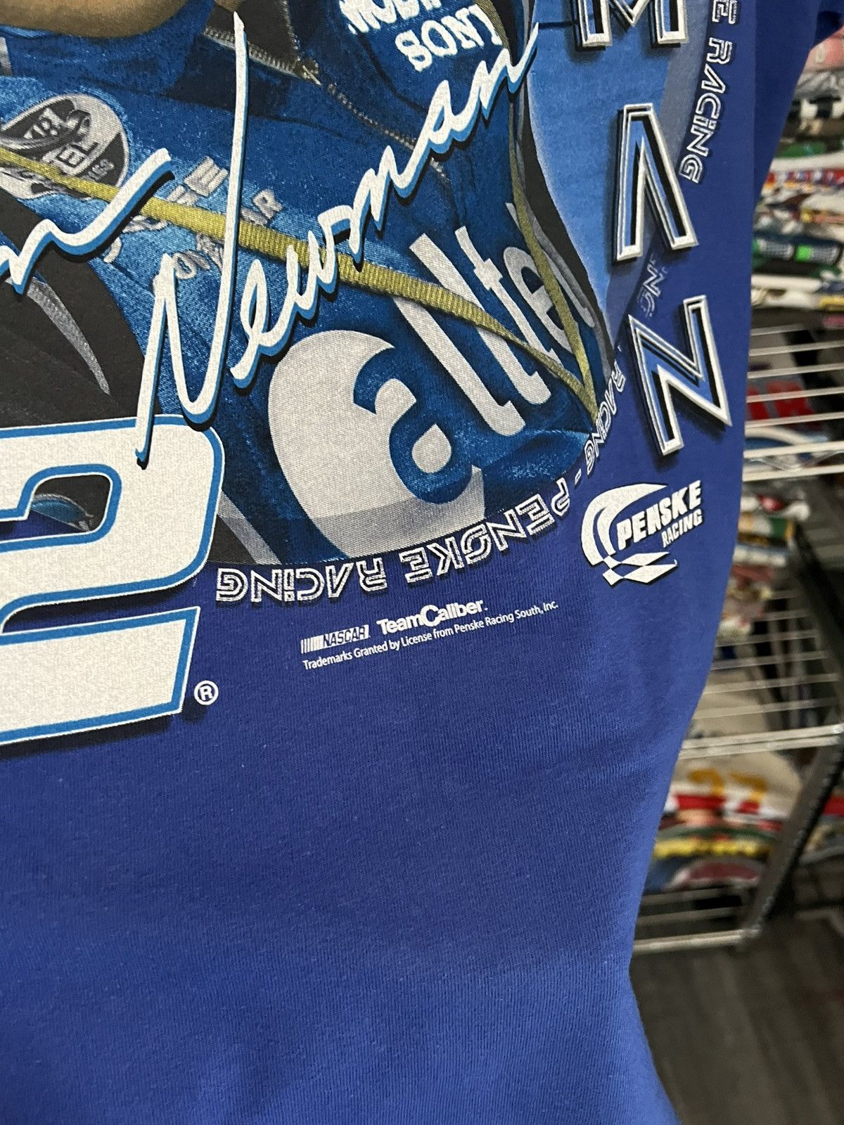 NASCAR 2000s Ryan Newman Catch the Rocket Tee Size US XL / EU 56 / 4 - 5 Thumbnail