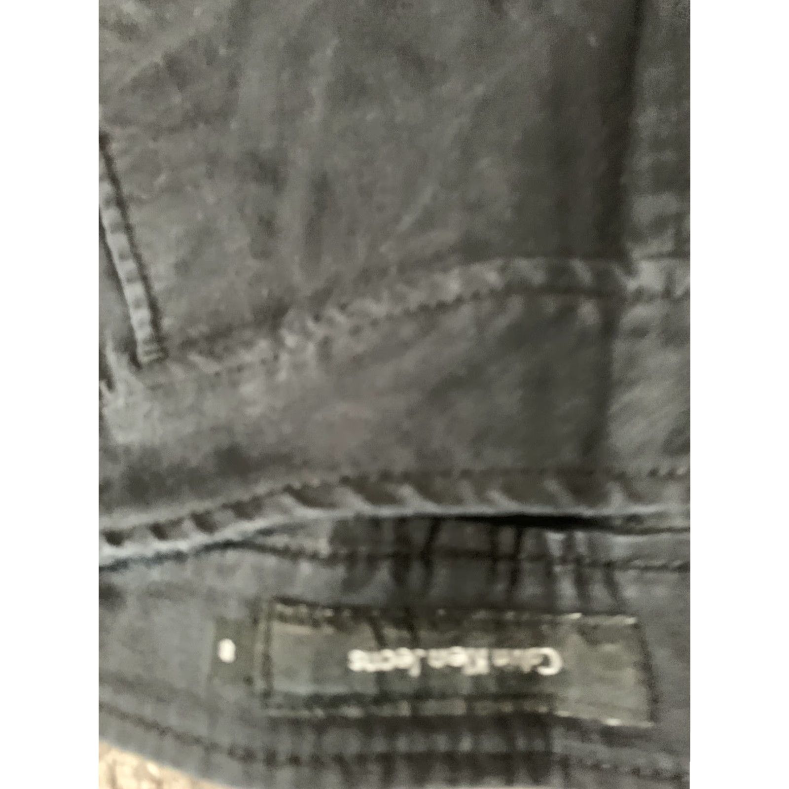 Calvin Klein CALVIN KLEIN Pants Womens 8 Black Straight Capri Mid Rise Pockets Button Twill Business Casual Size 30" / US 8 / IT 44 - 3 Thumbnail