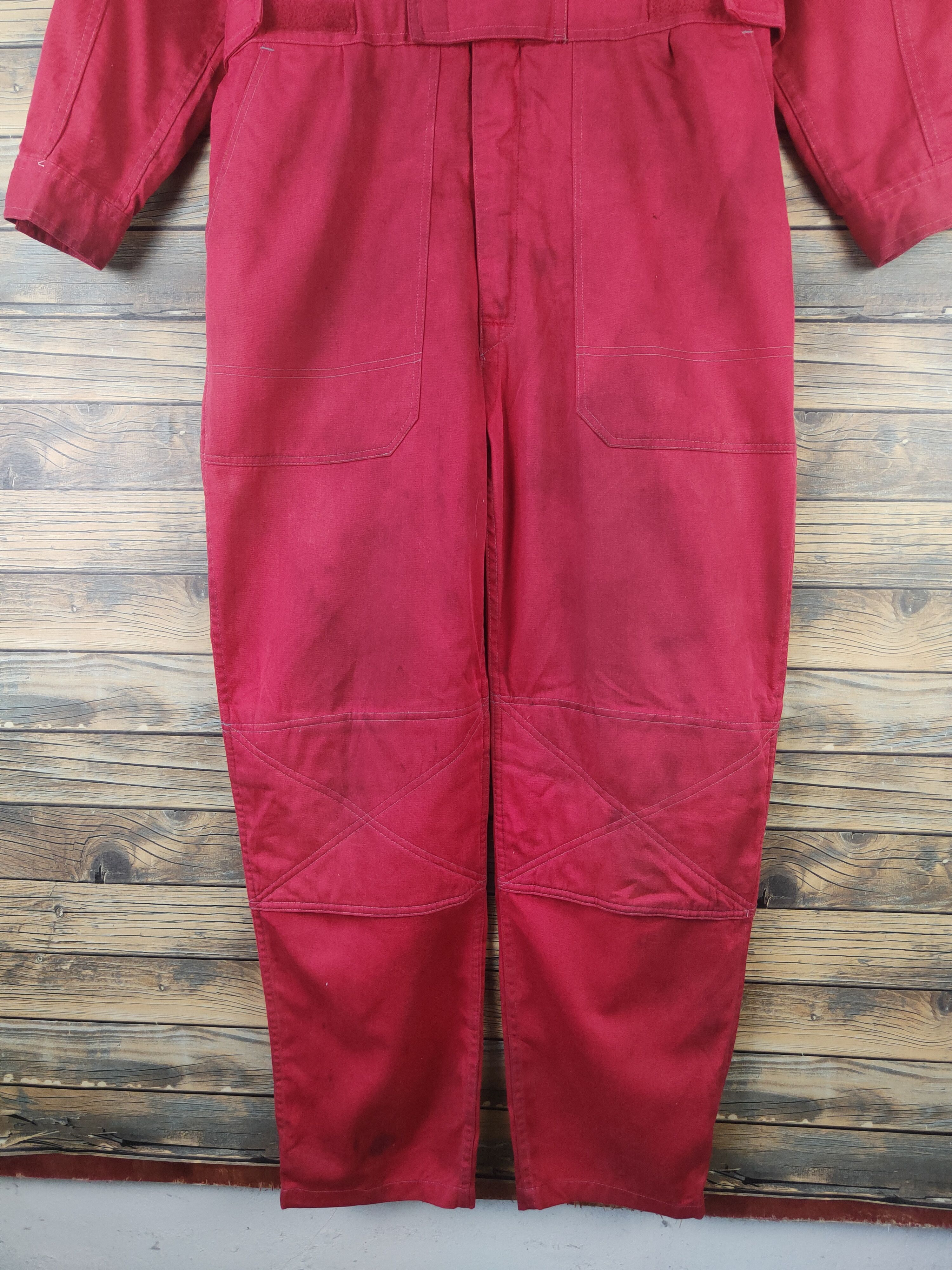Vintage DL Rally Art Red Mitsubishi Motors staff Coverall #46-201T Size US 34 / EU 50 - 8 Thumbnail