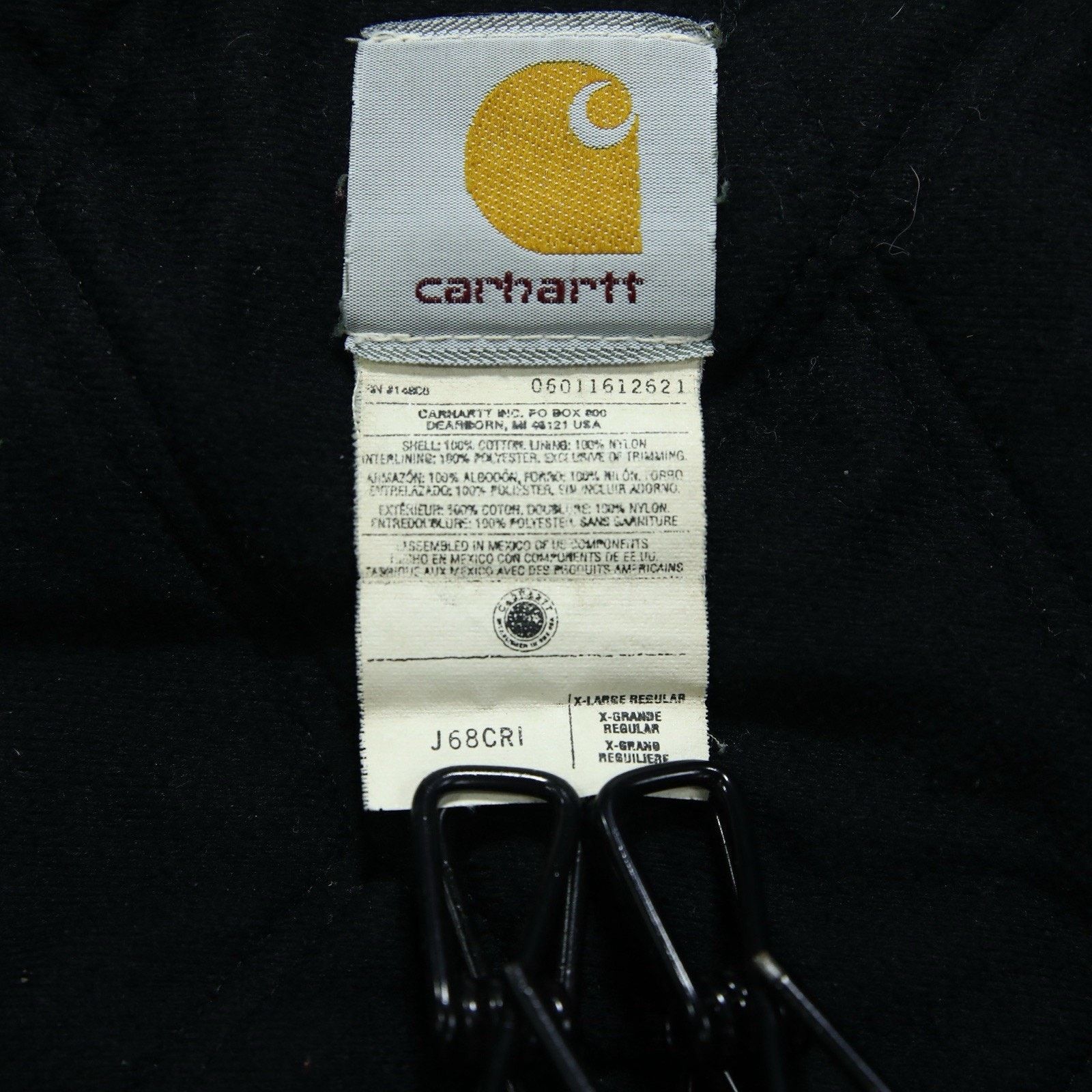 THRASHED Vintage Carhartt J68 CRI Crimson Faded Red Jacket
