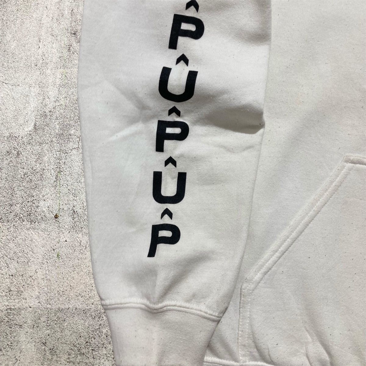Japanese Brand Vintage Ehon Down Rip Off Sub Pop Nirvana Logo Hoodie White Size US XL / EU 56 / 4 - 8 Thumbnail