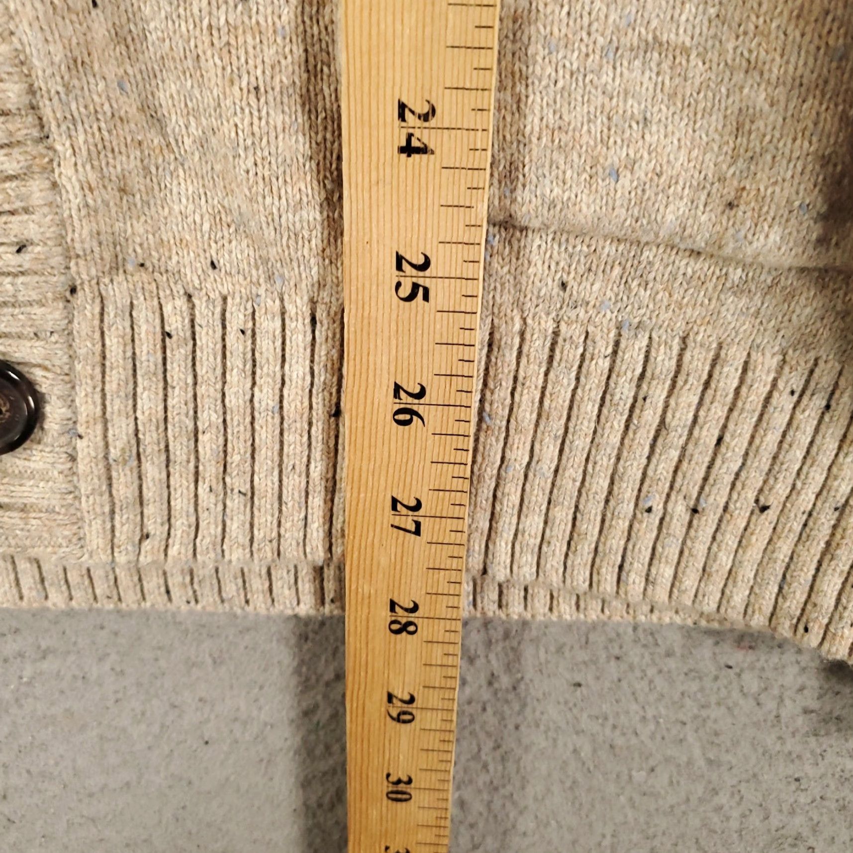 Roundtree & Yorke Roundtree & Yorke Cardigan Mens Medium Ivory Grandpa Knit Wool Blend Sweater Size US M / EU 48-50 / 2 - 5 Thumbnail