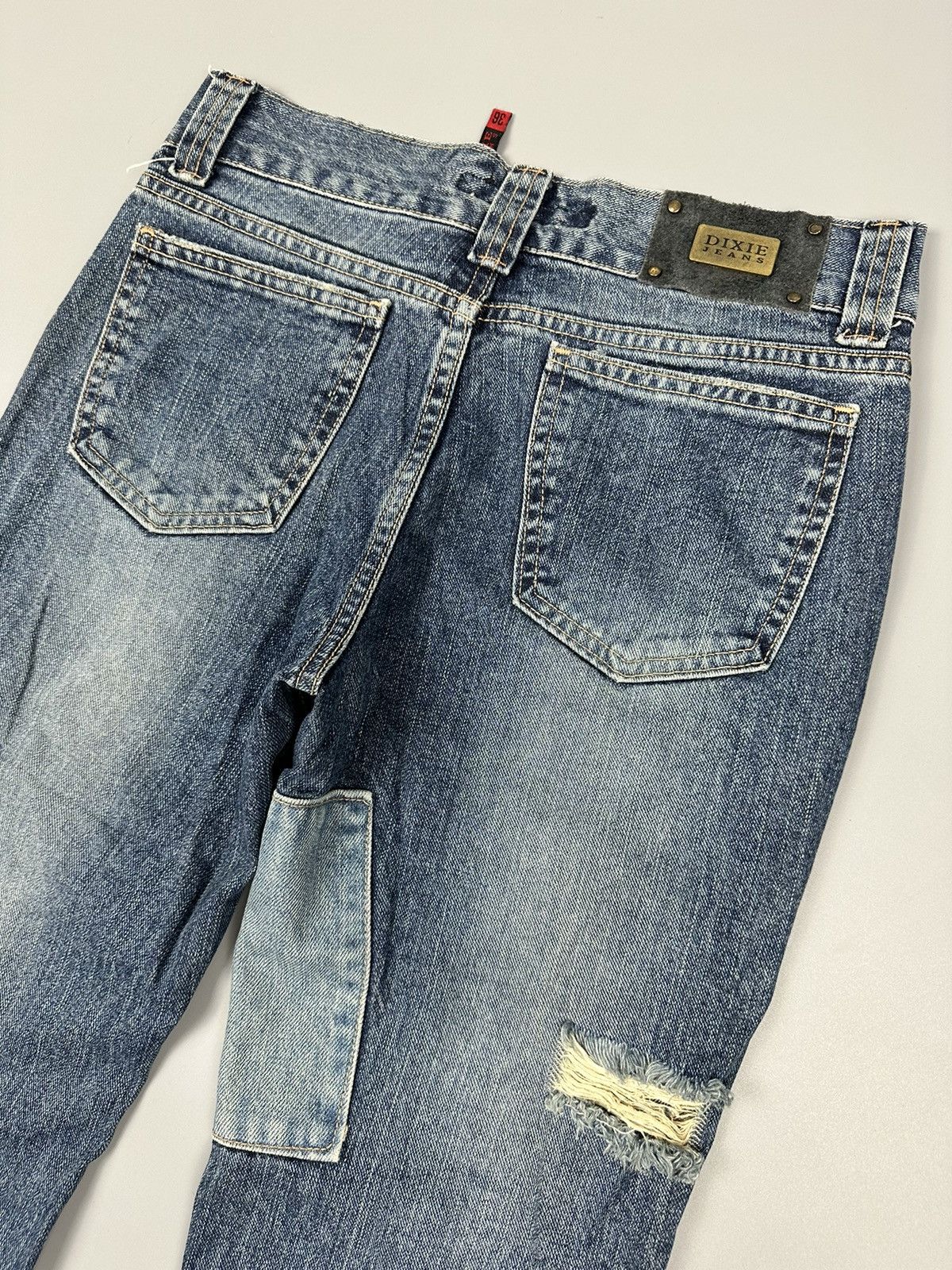 If Six Was Nine Distressed Dixie Asakura Co Ltd Flared Jeans Size US 28 / EU 44 - 11 Thumbnail