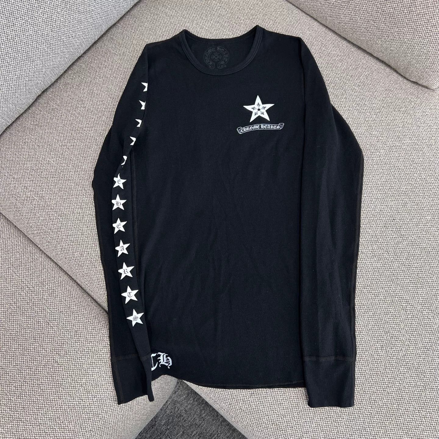 Chrome Hearts Chrome Hearts Star Scroll Sanskrit Waffle Knit Long Sleeve S Size US S / EU 44-46 / 1 - 1 Thumbnail