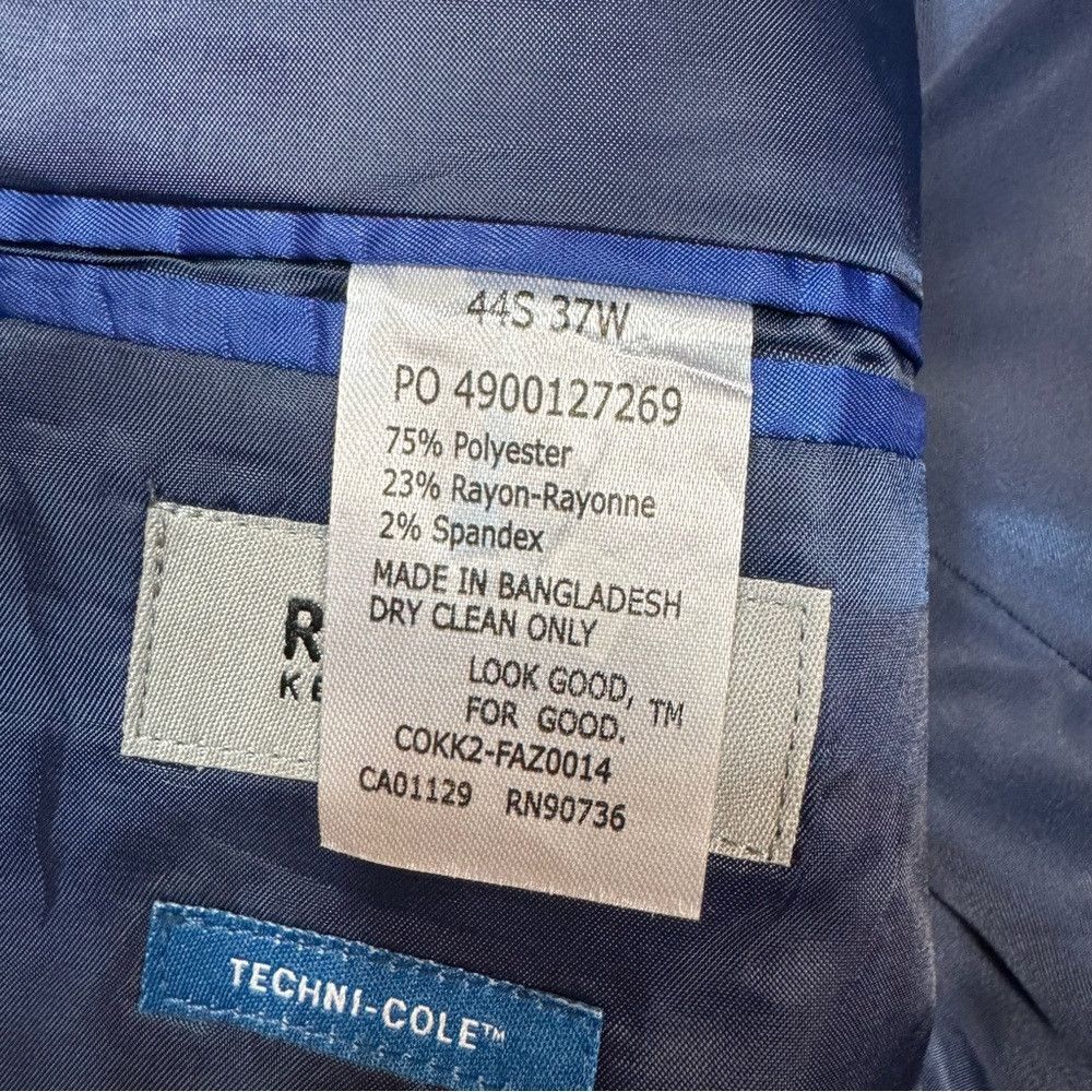 Kenneth Cole NWT New Kenneth Cole Ready Flex Suit Separate Blue Jacket S Size 44S - 7 Thumbnail