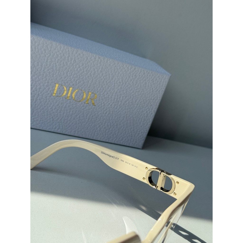 Dior NEW Dior 30MontaigneO S1F Eyeglasses Frames in Ivory White Size ONE SIZE - 5 Thumbnail