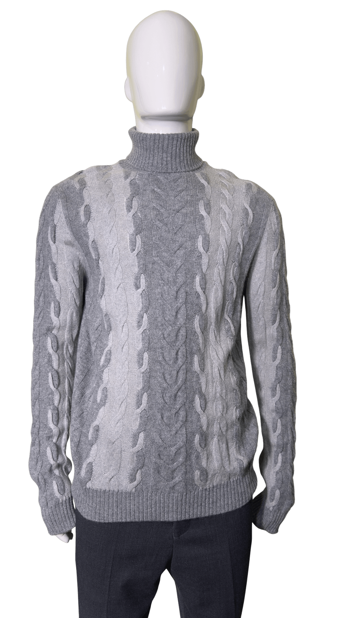 Corneliani Cashmere jumper grey Size US L / EU 52-54 / 3 - 1 Thumbnail