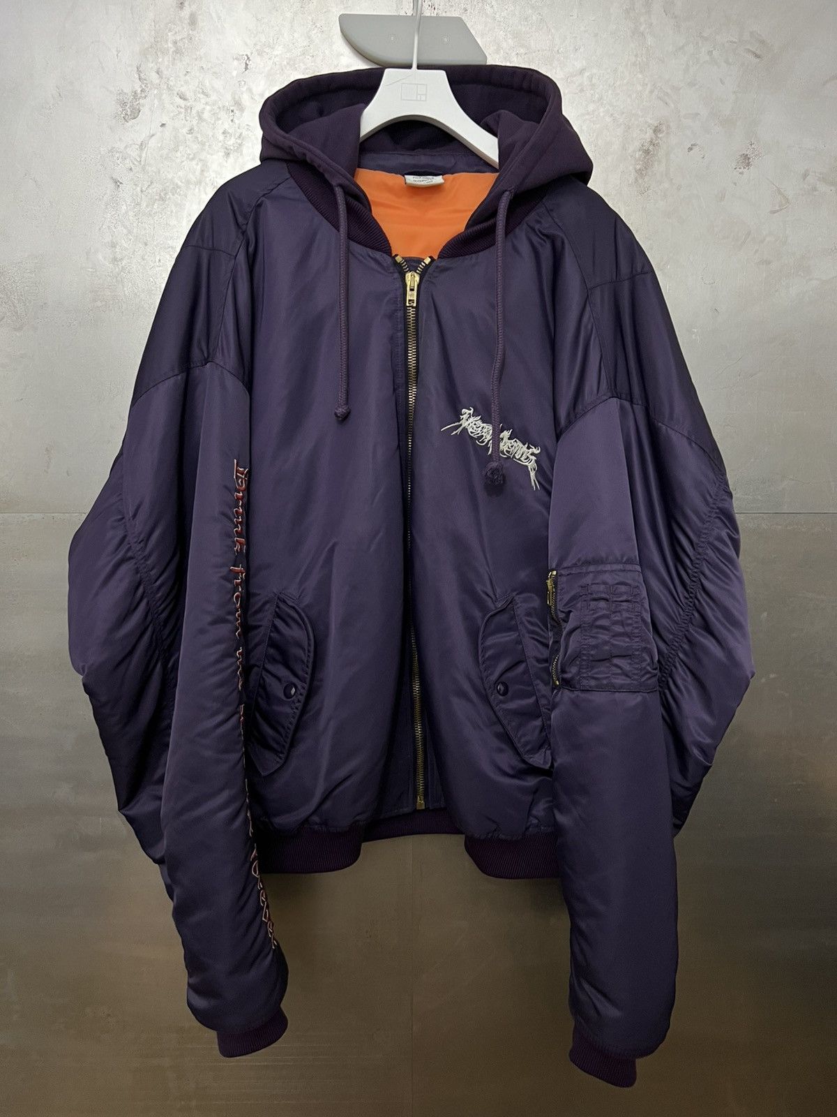 Vetements Vetements AW16 Total Fucking Darkness Bomber Size US XL / EU 56 / 4 - 1 Thumbnail