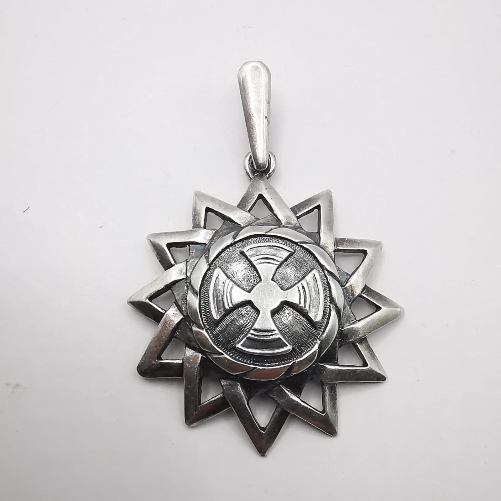 Sterling Silver Vintage Pendant Star 925 Sterling Silver Jewelry, Handmade Size ONE SIZE - 1 Thumbnail