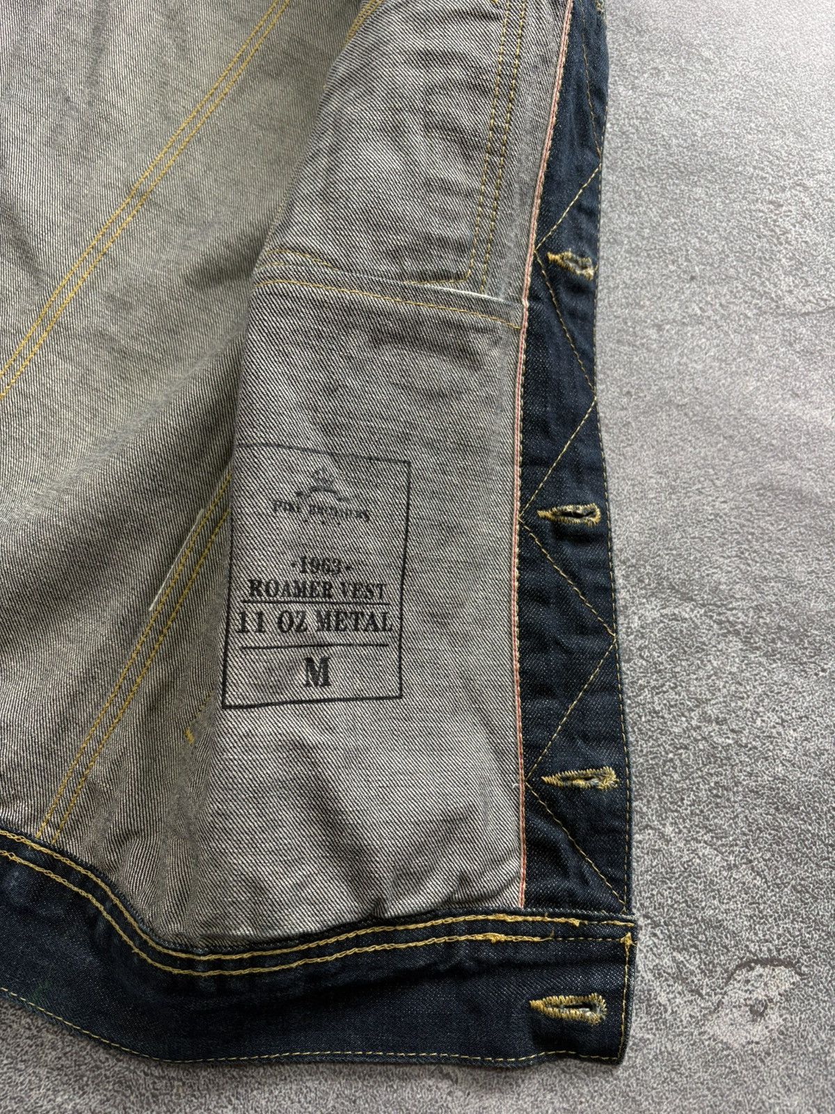 Pike Brothers Pike Brothers Selvedge Denim 11oz Roamer Vest Blue size M Size US M / EU 48-50 / 2 - 7 Thumbnail