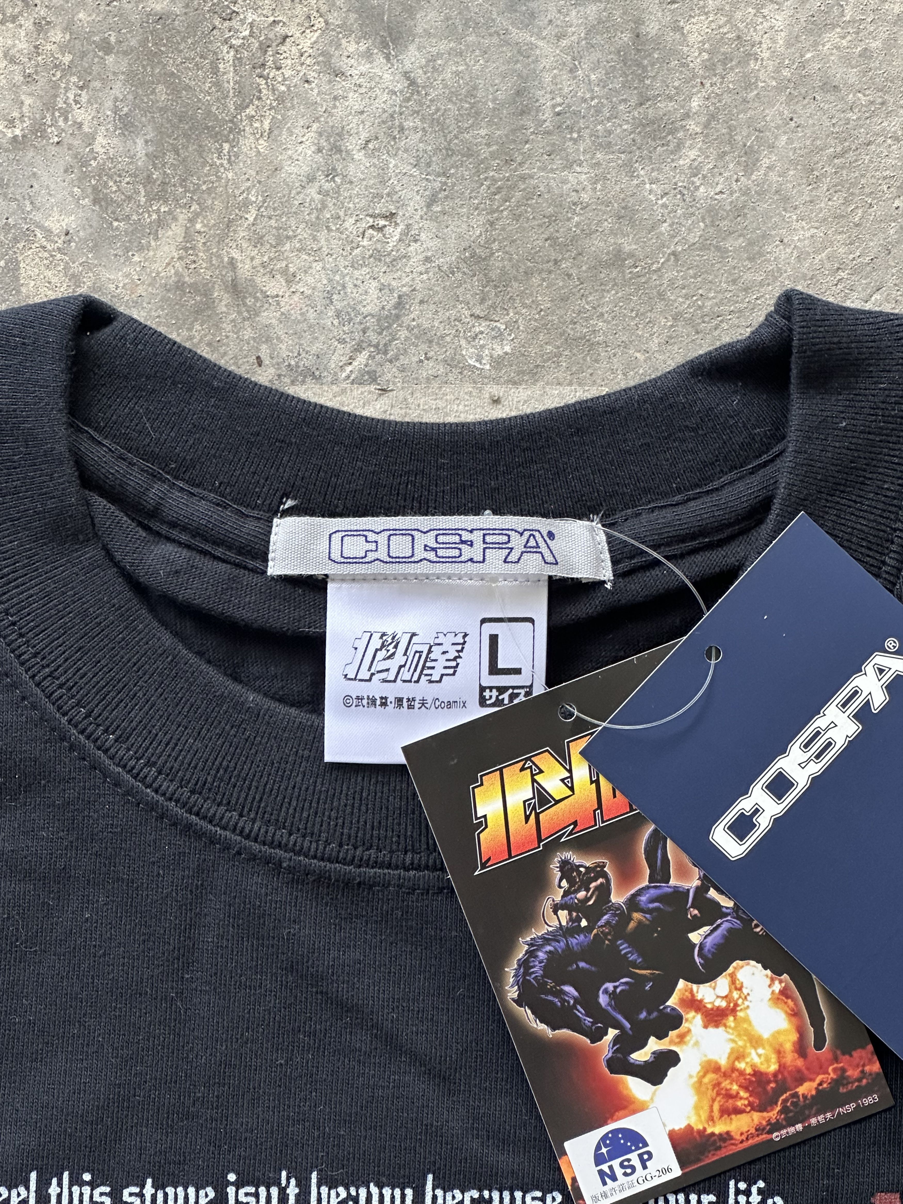 Anime Vintage 00's COSPA Fist of the North Star T-shirt Size US L / EU 52-54 / 3 - 3 Thumbnail