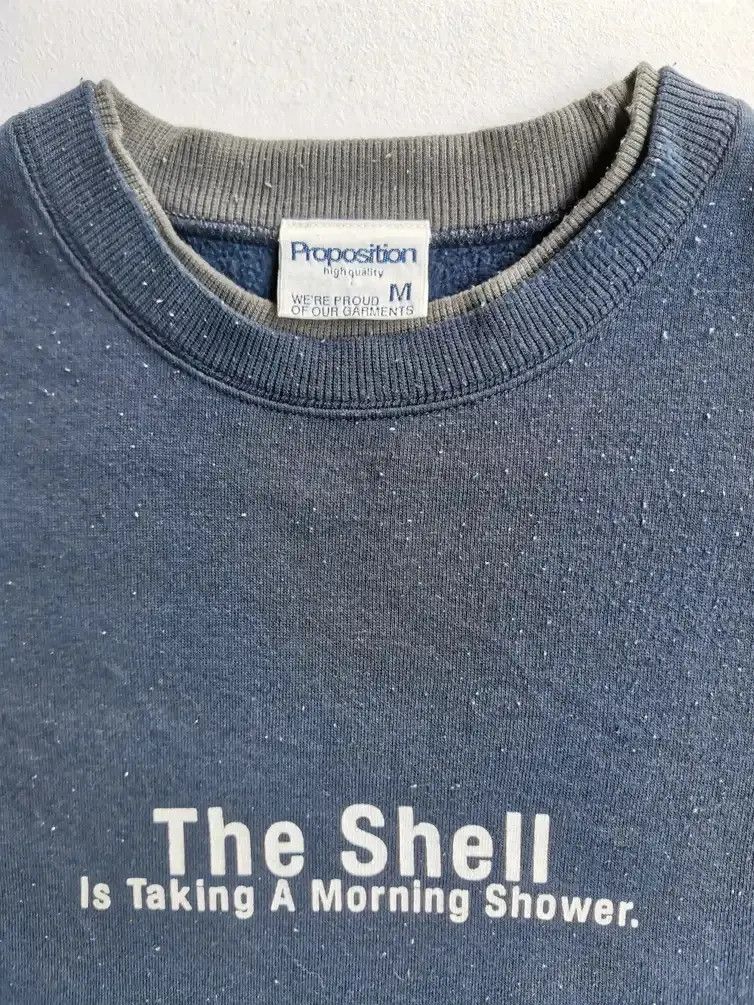 Japanese Brand Rare!!! The Shell is Taking a Morning Shower Sweatshirts Size US M / EU 48-50 / 2 - 4 Thumbnail