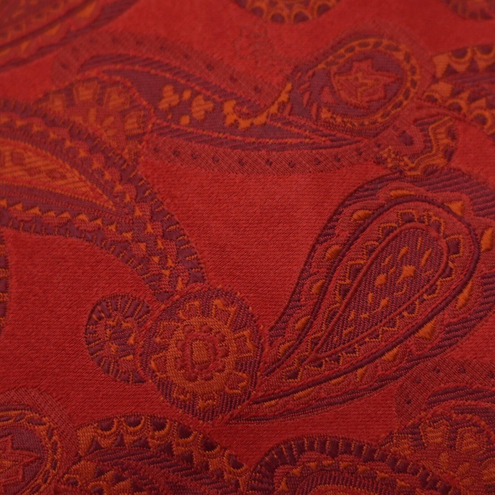 Robert Talbott Robert Talbott Best Of Class Red Woven Paisley Silk Tie Mad Size ONE SIZE - 2 Thumbnail