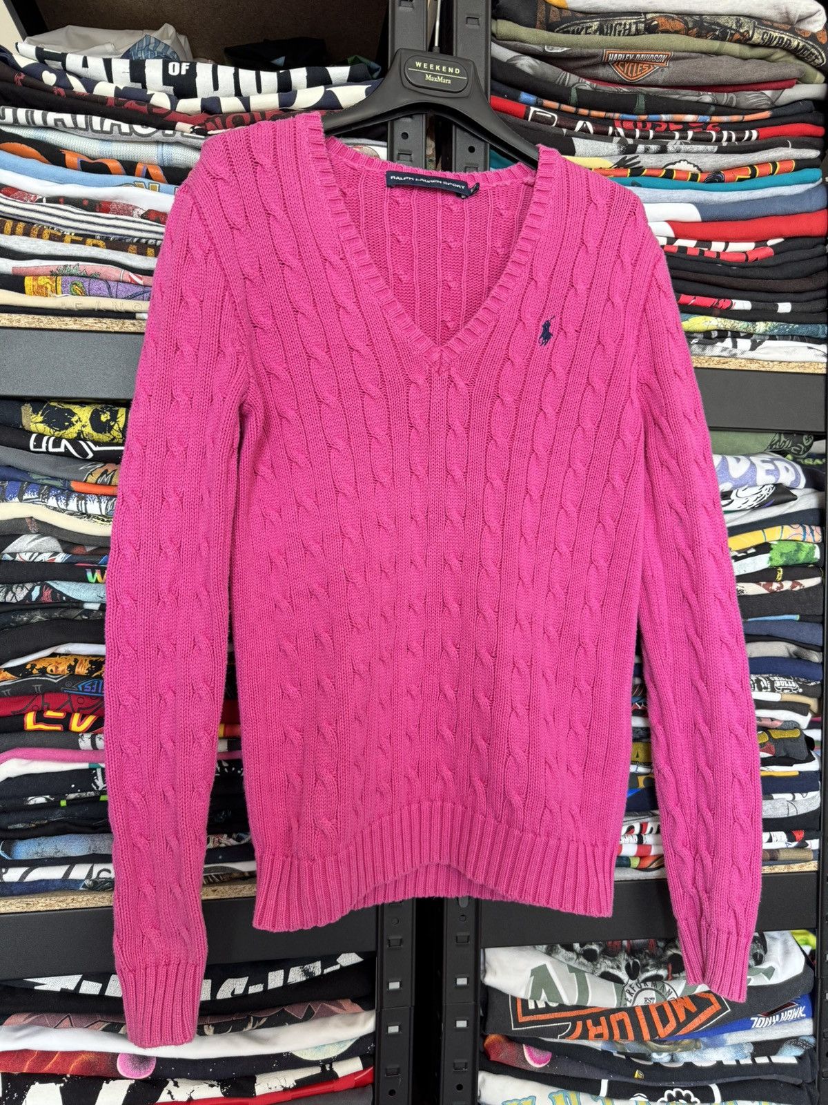 Ralph Lauren Ralph Laurent Polo sweater pink V neck Size S / US 4 / IT 40 - 1 Thumbnail