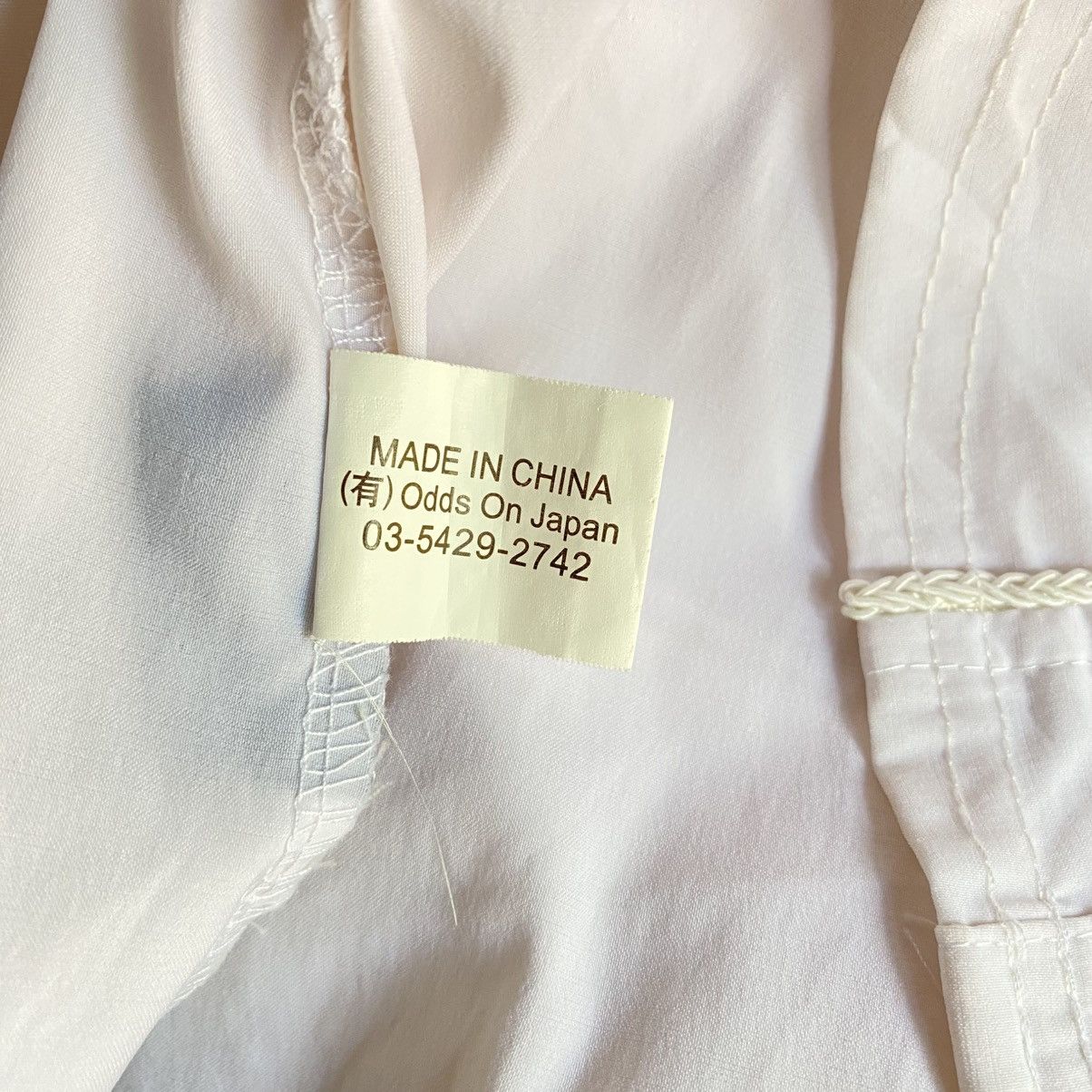 Japanese Brand Ozz Croce Y2K Punk White Embroidered Long Dress Shirt Size M / US 6-8 / IT 42-44 - 7 Thumbnail