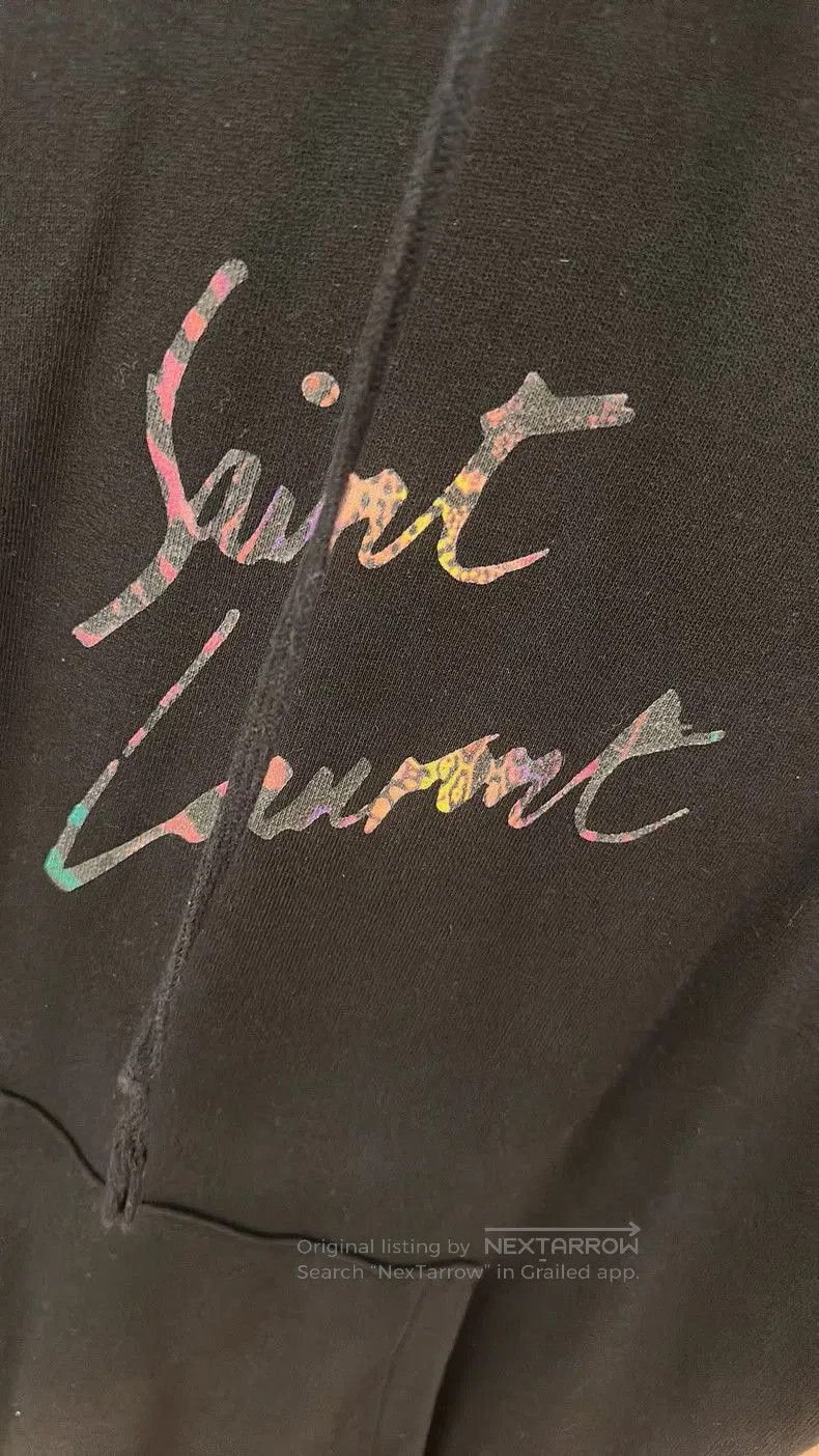 Saint Laurent Paris Saint Laurent Black Hoodie with Logo. Size US XS / EU 42 / 0 - 3 Thumbnail
