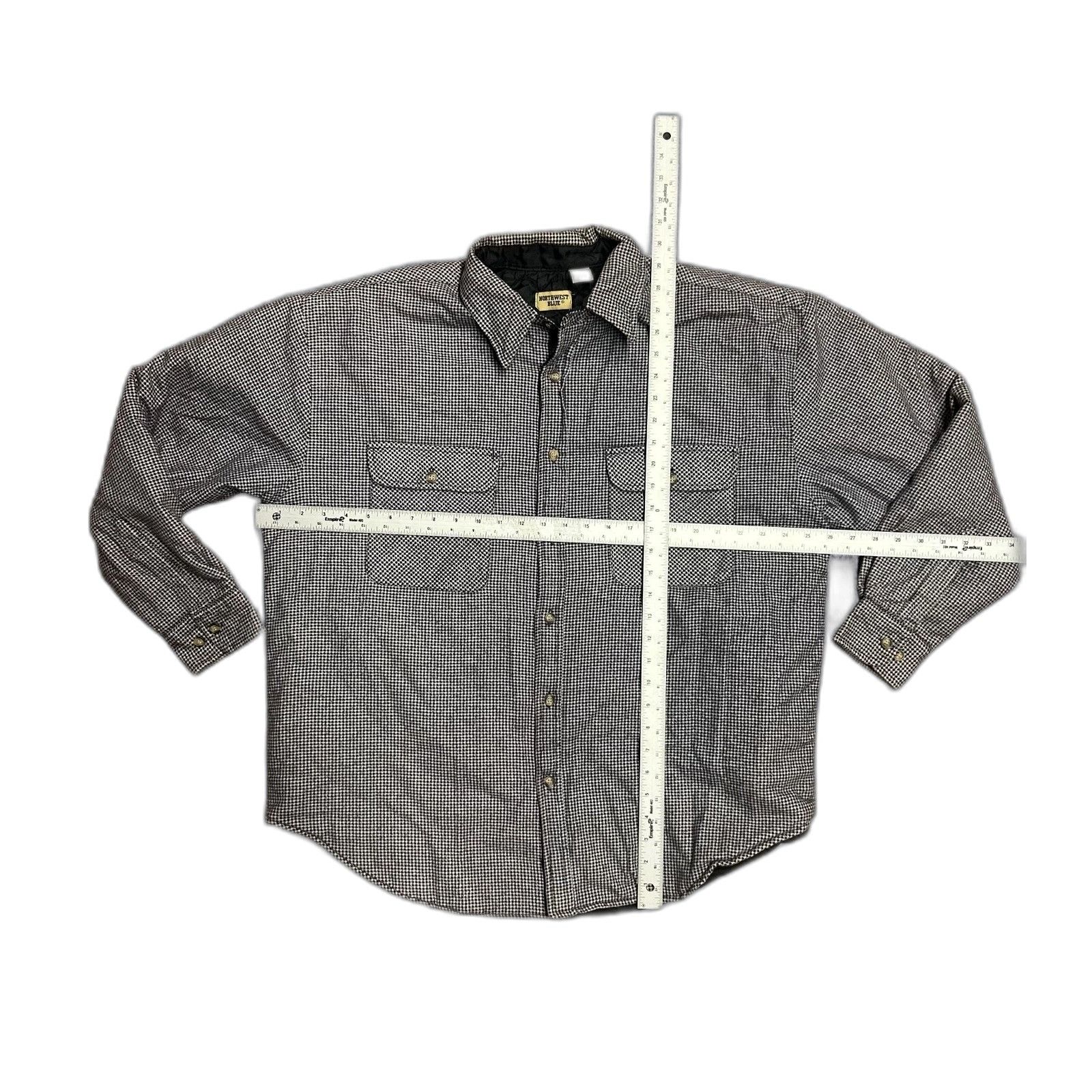Northwest Territory Northwest Blue Vintage Quilted Lined Flannel Mens Large Size US L / EU 52-54 / 3 - 3 Thumbnail
