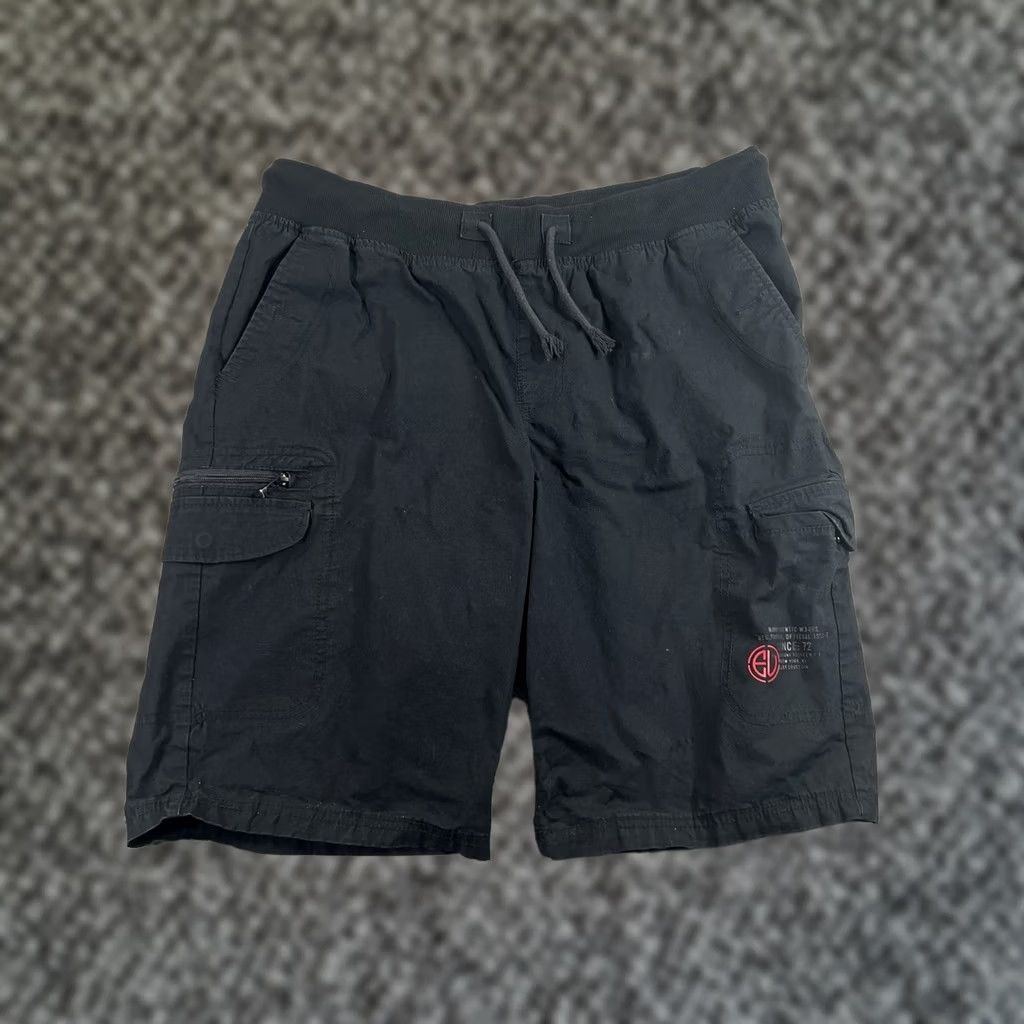 Ecko Unltd. Ecko Unltd Shorts Mens Large Black Fleece Side Logo Pockets Hip Hop Street Size US 33 - 1 Thumbnail