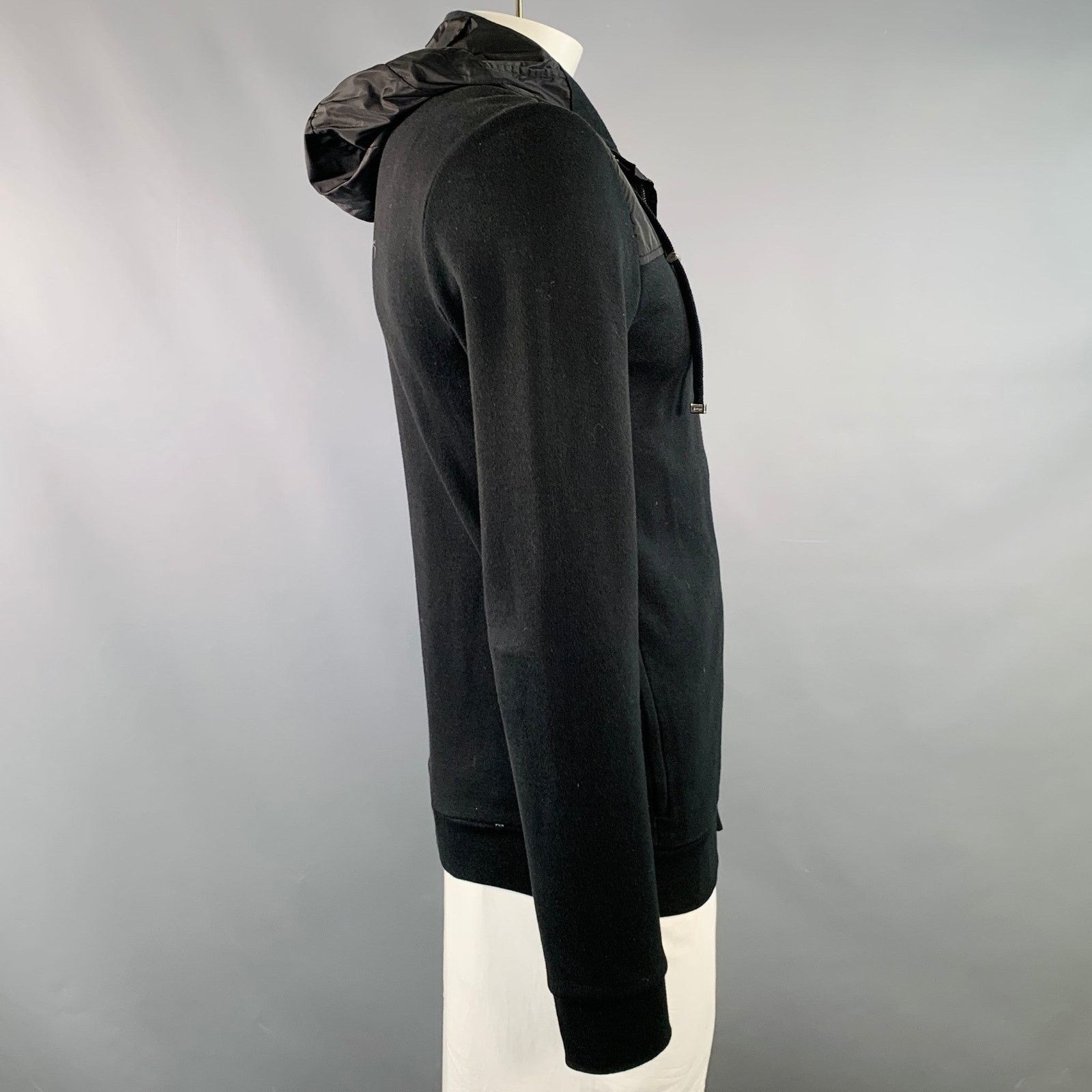 Gucci GUCCI by TOM FORD Black Cotton Hooded Slim Fit Zip Up Jacket Size US XL / EU 56 / 4 - 3 Thumbnail