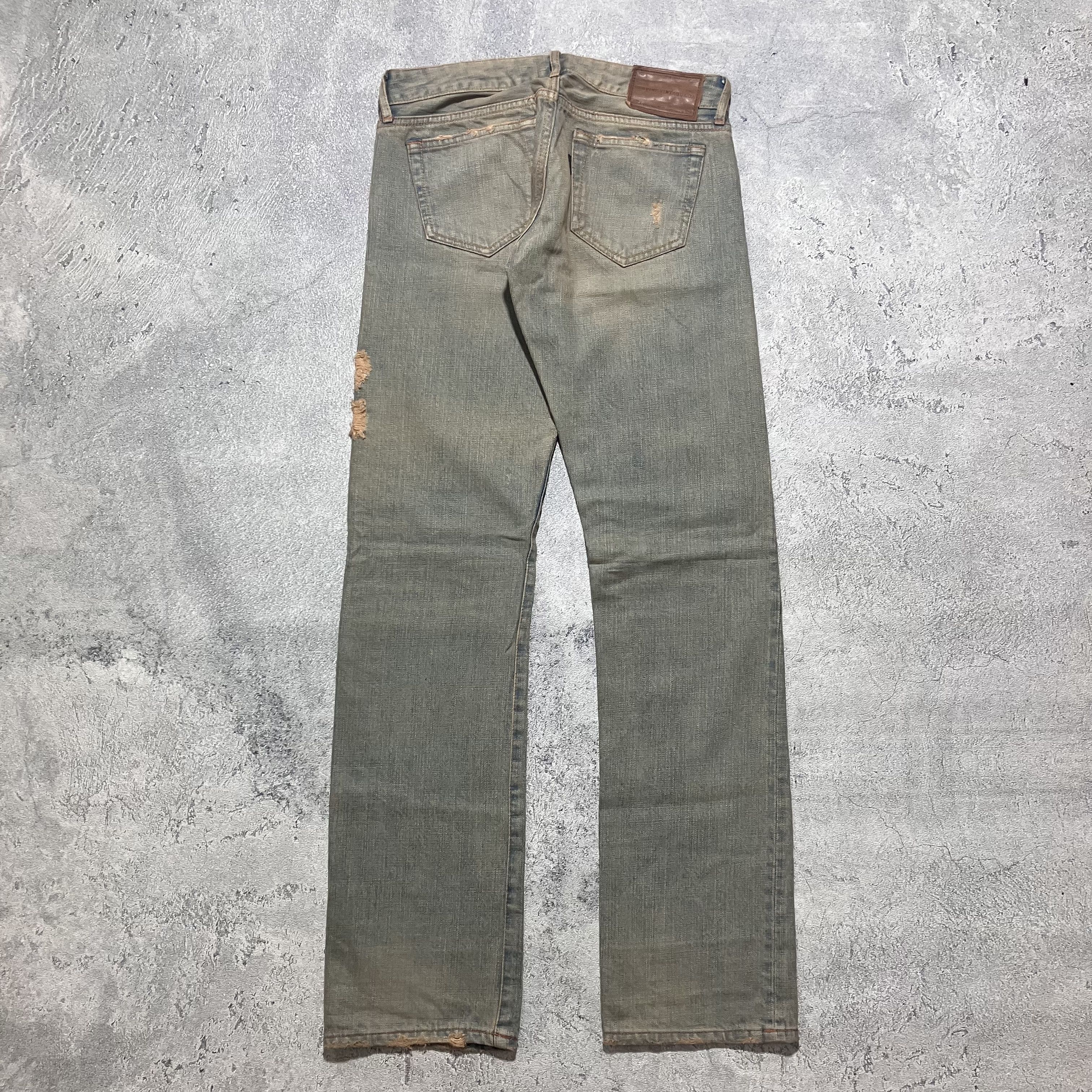 GOA GOA distressed mudwash heavy-weight selvedge denim Size US 30 / EU 46 - 9 Thumbnail