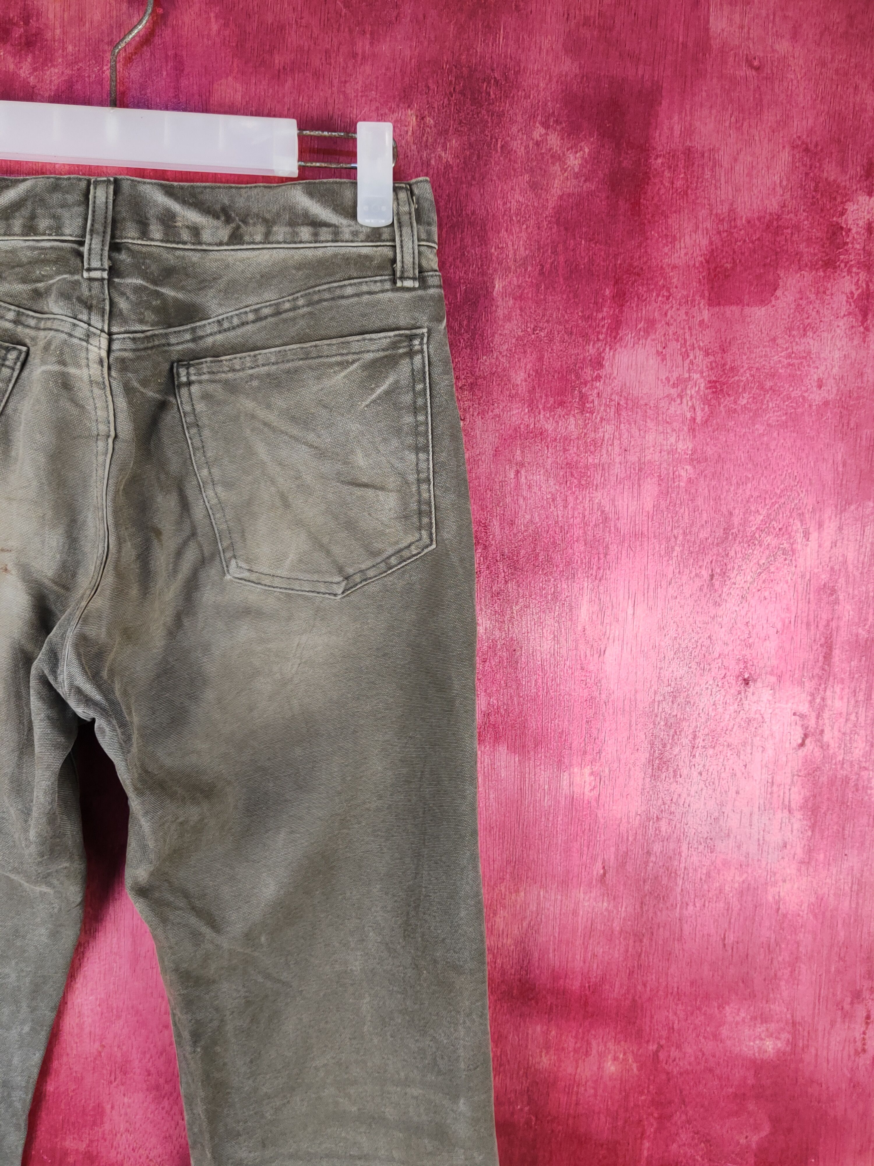 Japanese Brand Blue Way Olive faded cargo denim Jeans #S1571 Size US 28 / EU 44 - 10 Thumbnail