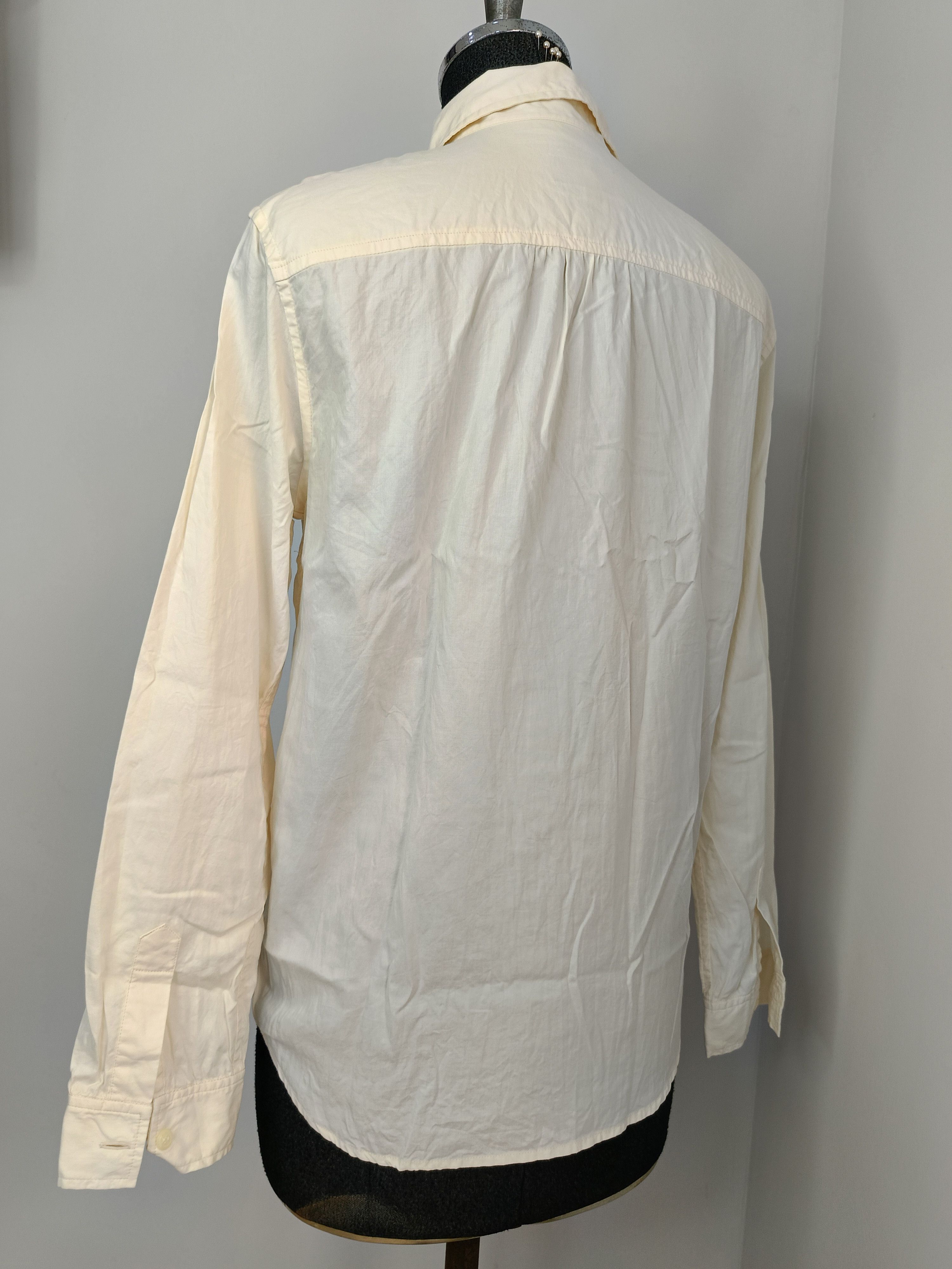 A.P.C. APC A.P.C. Romania 34 plain ivory white ladies shirt Size XXS / US 00 / IT 34 - 6 Thumbnail