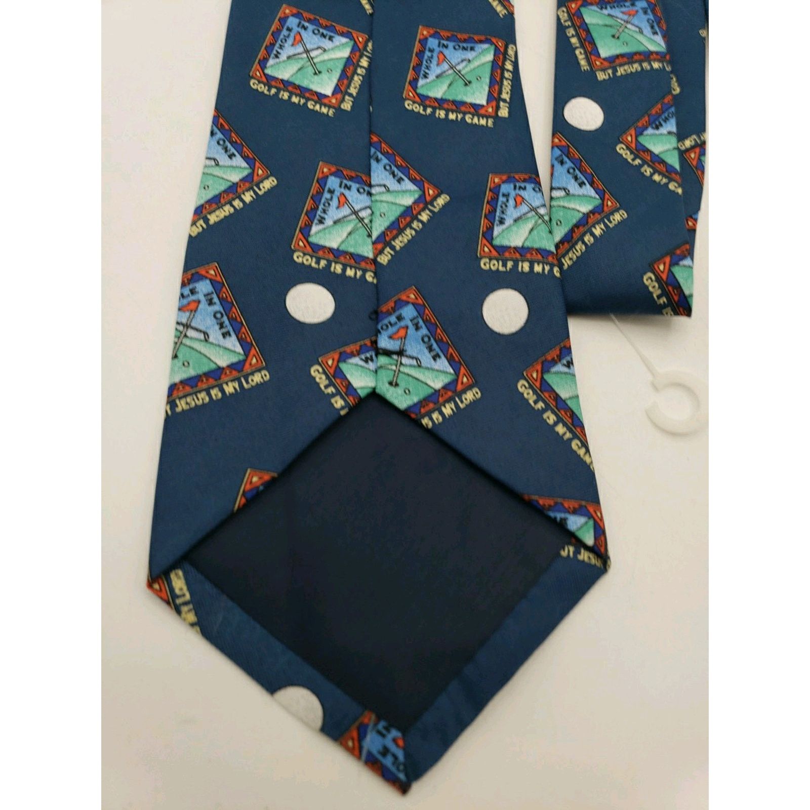 Other Kerusso Tie Golf Religious Jesus Polyester Blue Christian Size ONE SIZE - 7 Thumbnail