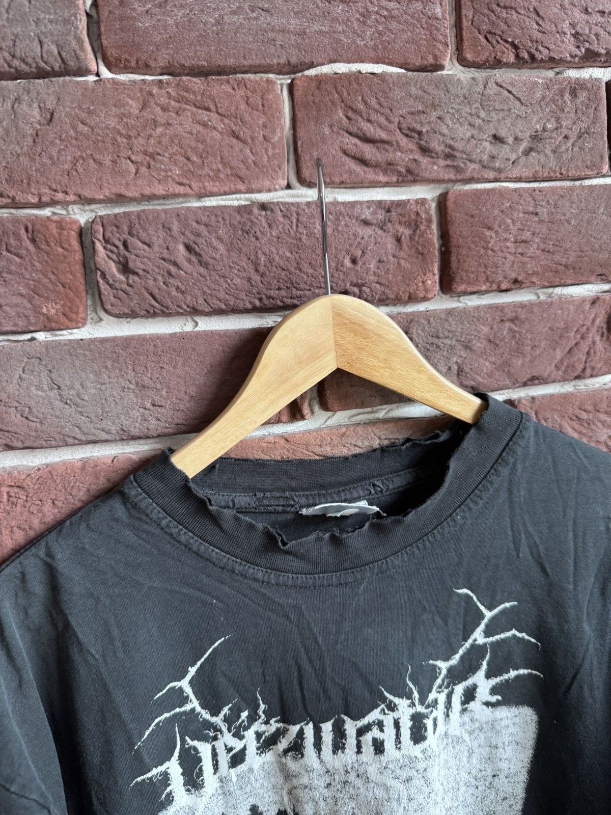 Band Tees Vintage 00s Verzivatar Sombre Cloud Black Metal Band T shirt Size US L / EU 52-54 / 3 - 9 Thumbnail